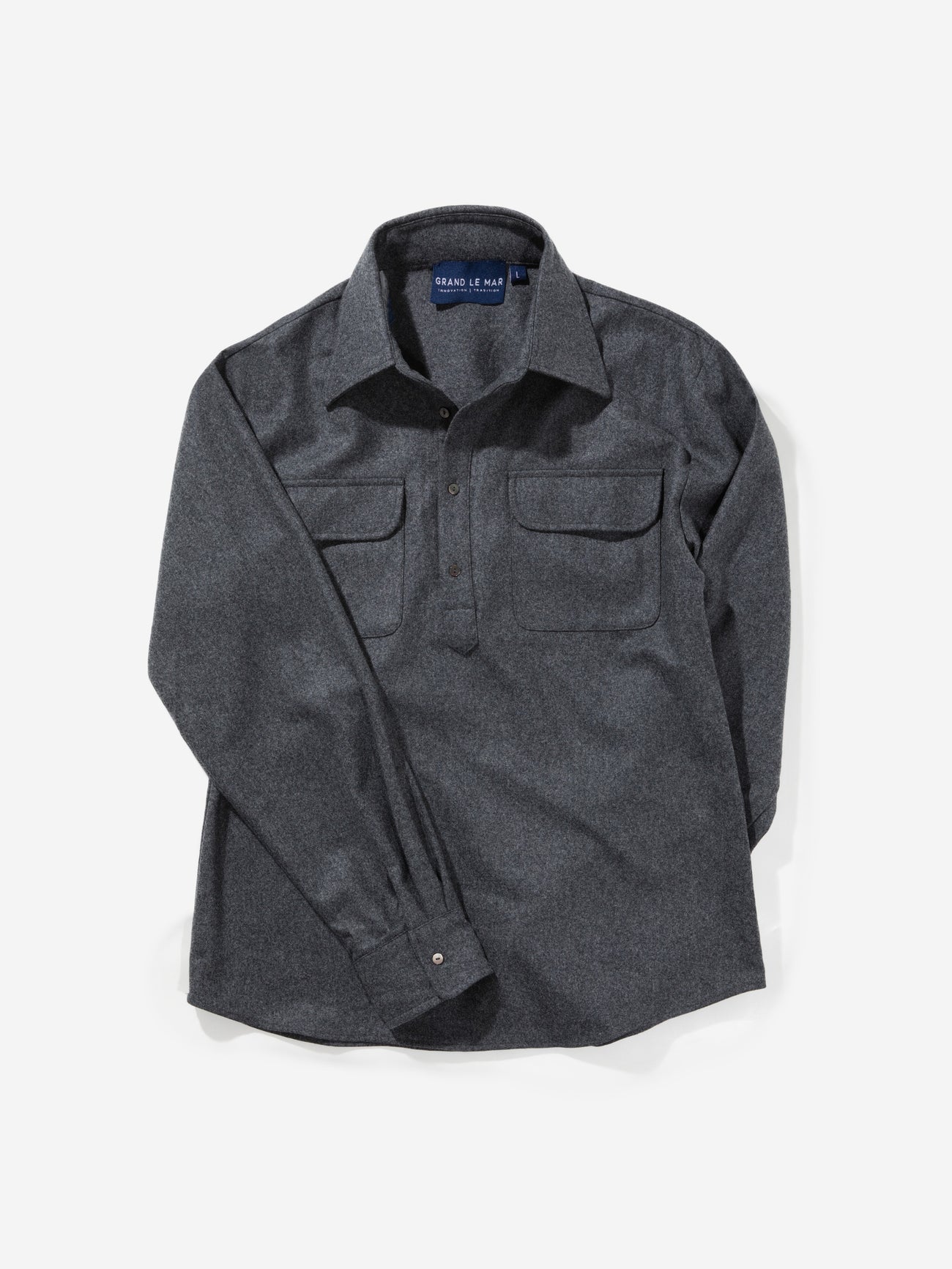 Grey Flannel Popover - Grand Le Mar