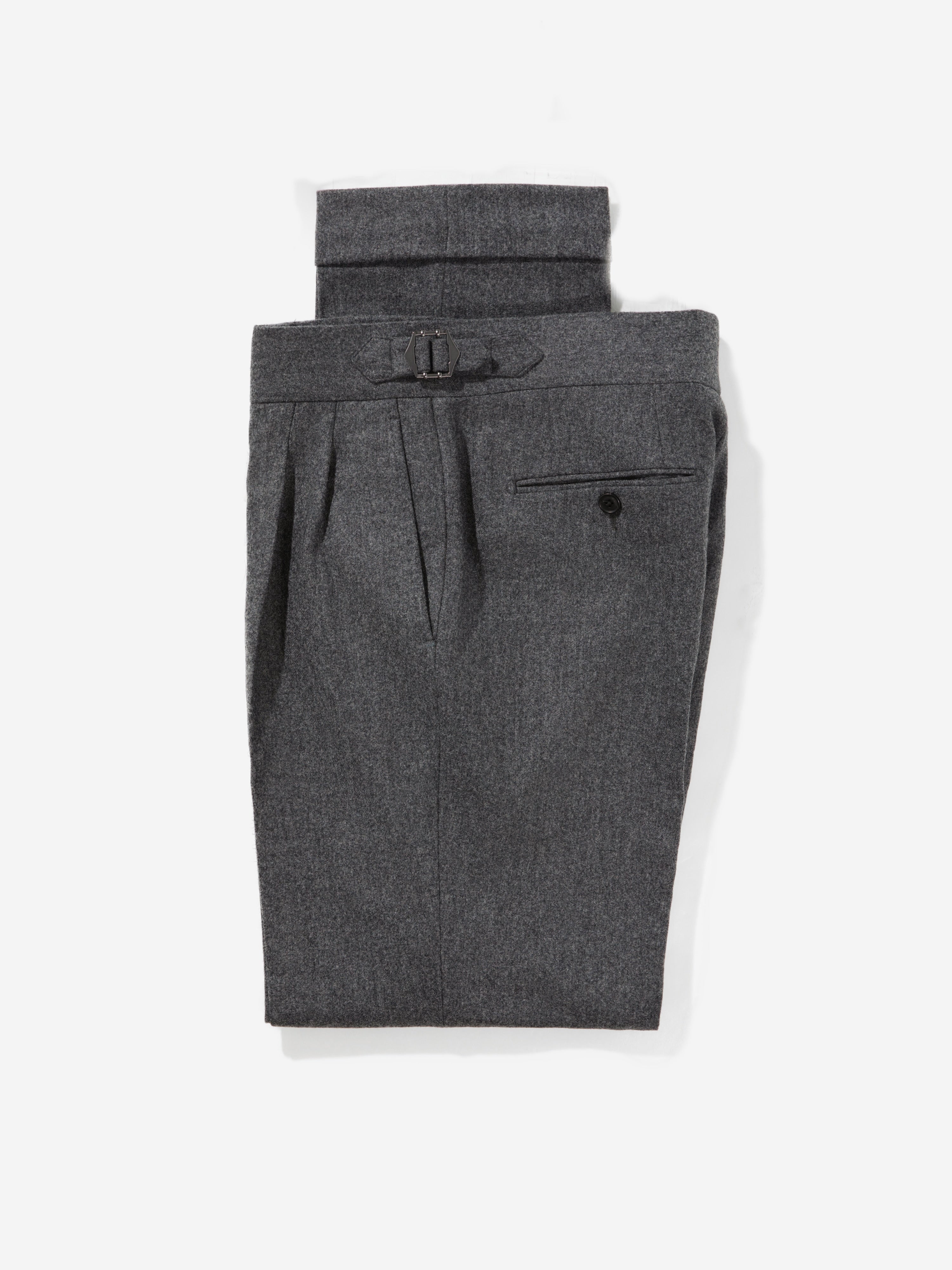 Grey Flannel Wool Suit (DB) - Grand Le Mar