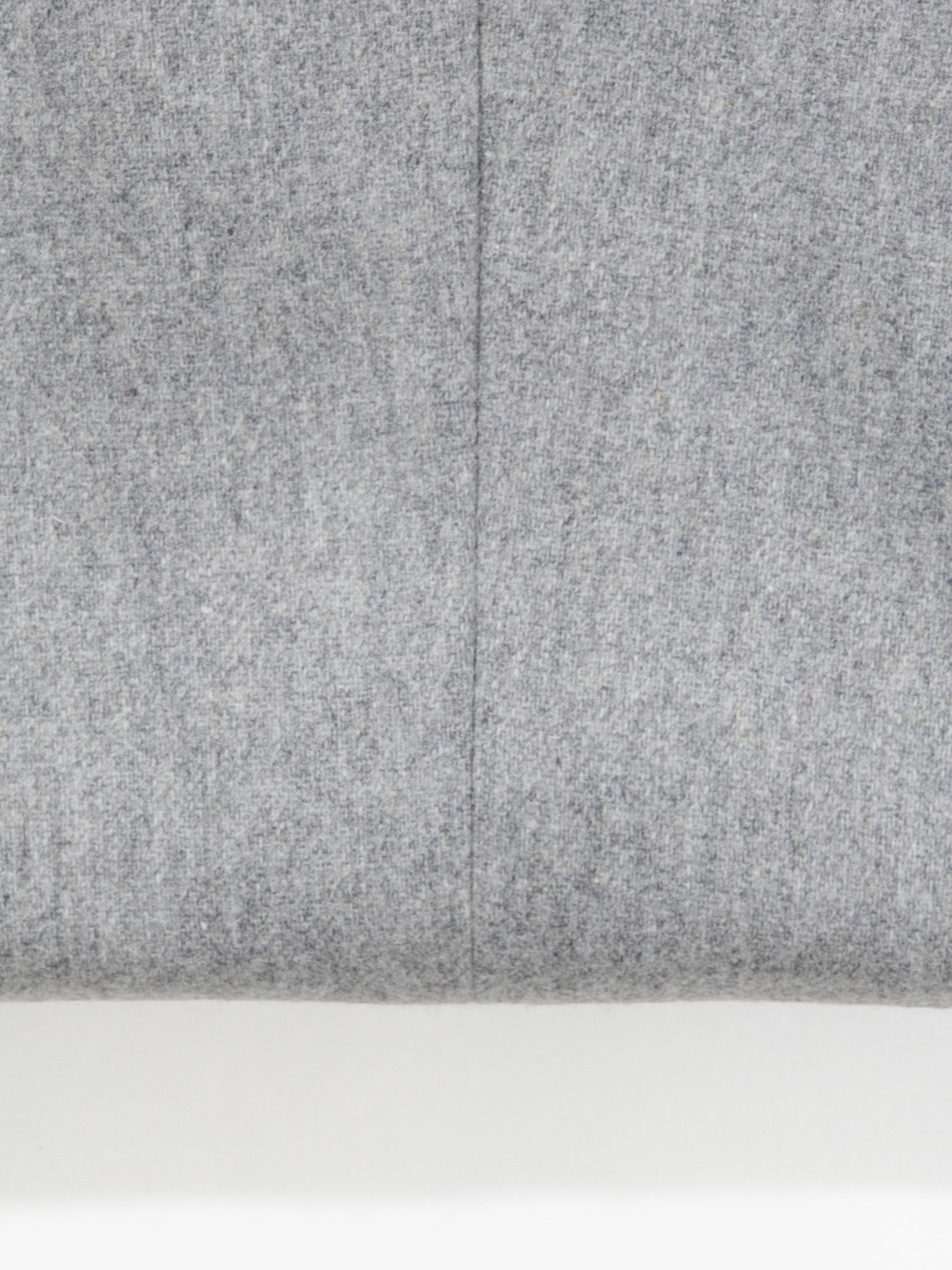 Grey Flannel Wool Drawstring Trousers (Wide Fit) - Grand Le Mar