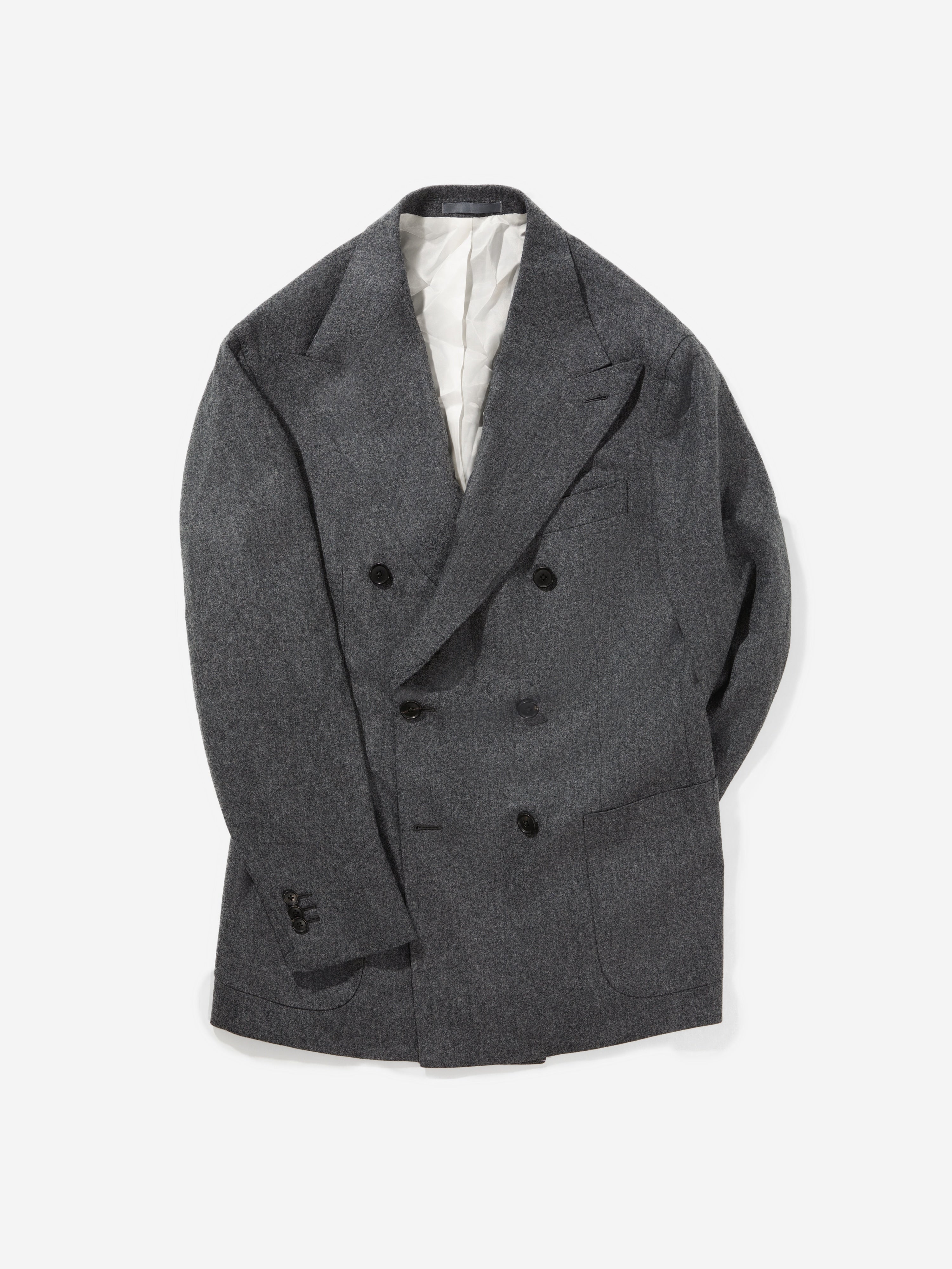 Grey Flannel Wool Jacket - Grand Le Mar