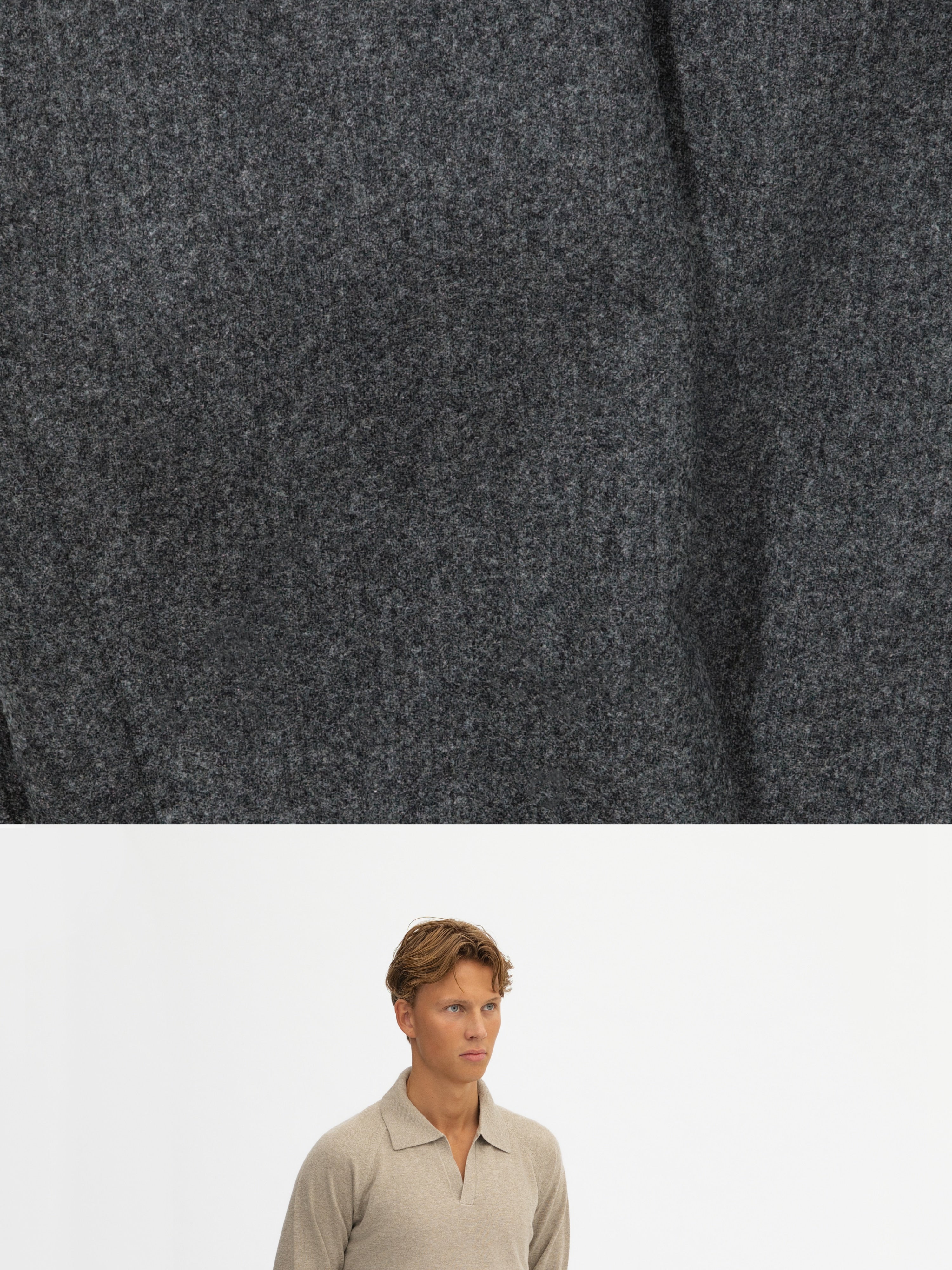 Grey Flannel Wool Suit (SB) - Grand Le Mar