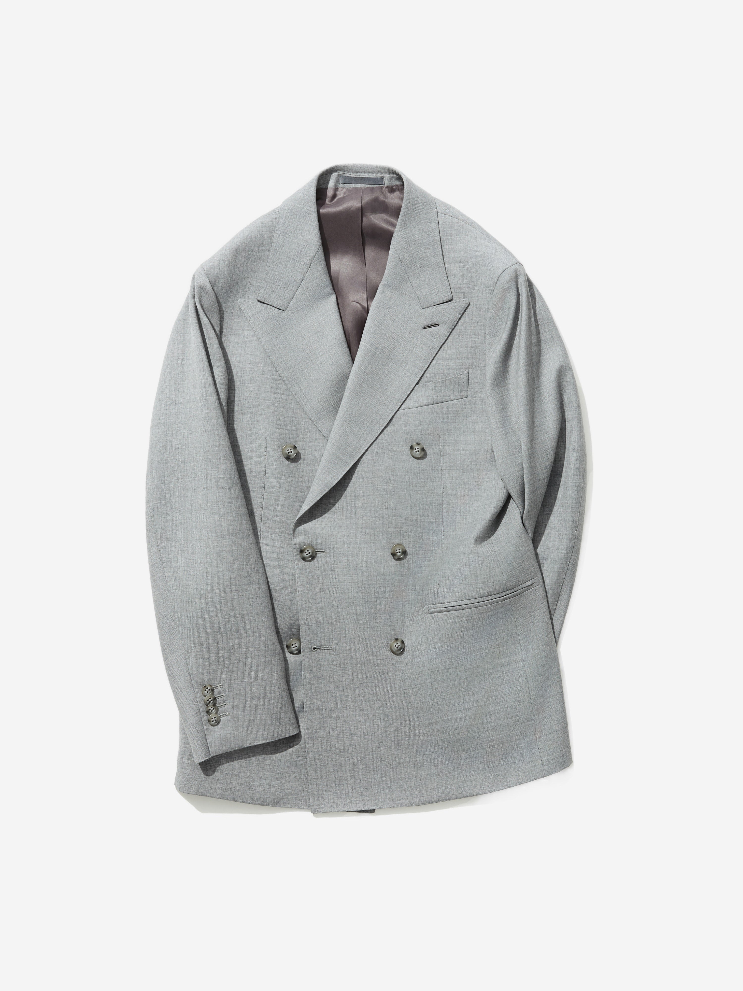 Grey Wool Jacket - Grand Le Mar