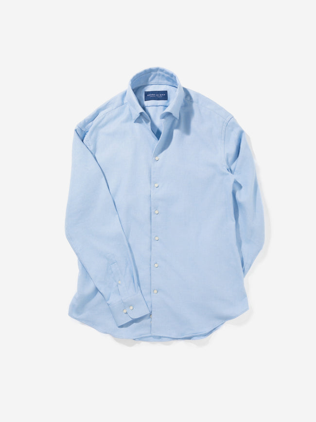 Light Blue One Piece Flannel Shirt - Grand Le Mar