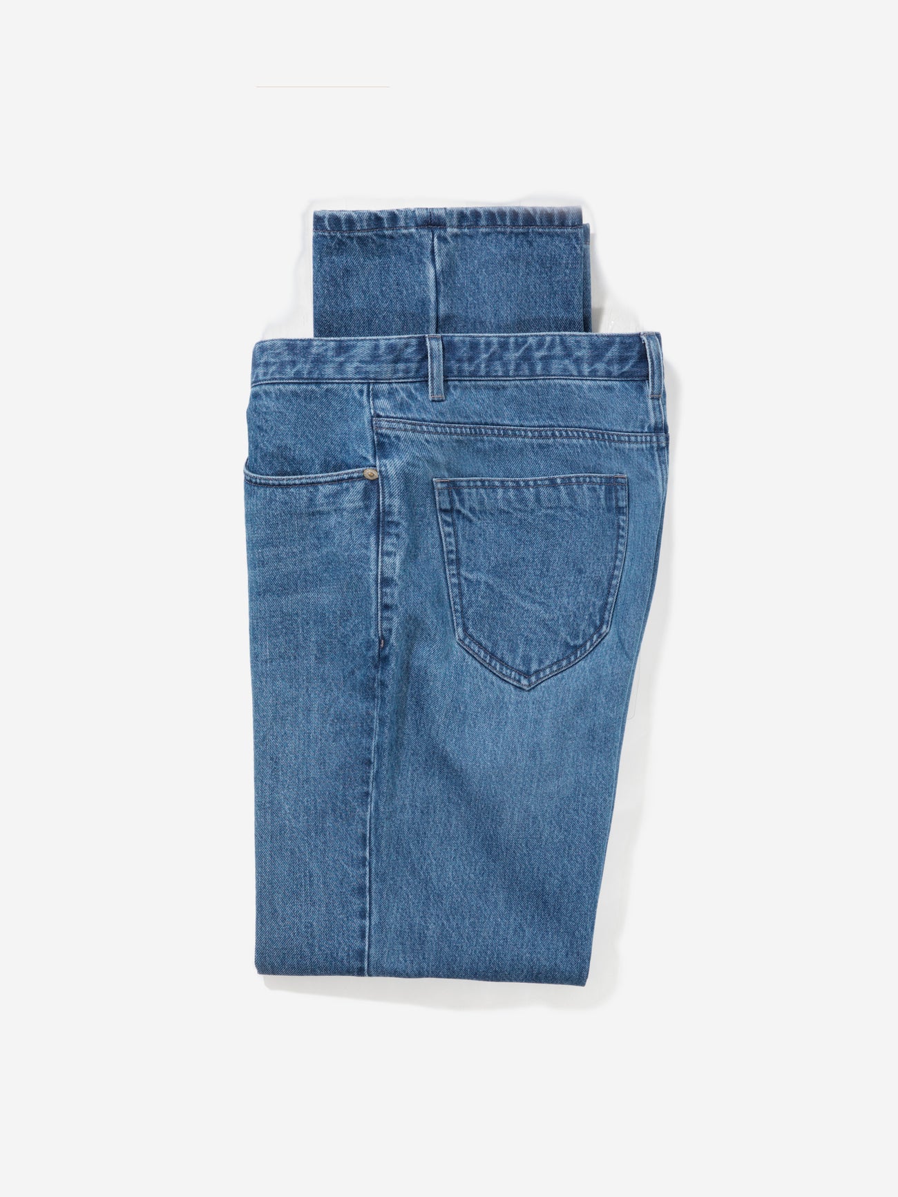 Mid Blue Washed Denim Jeans (Pre-order) - Grand Le Mar