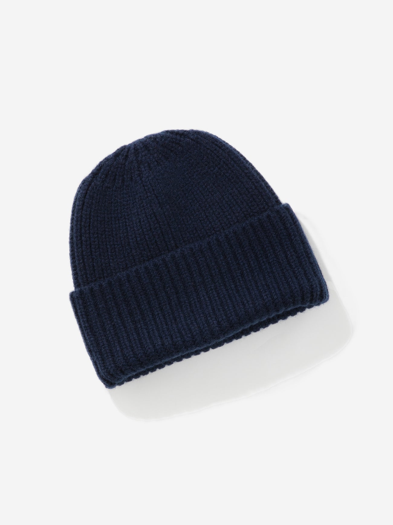 Navy Cashmere Beanie - Grand Le Mar