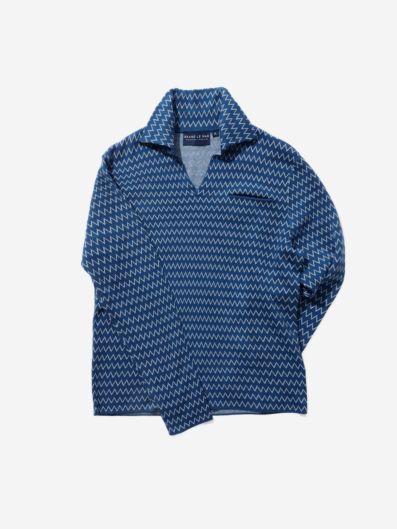 Navy Chevrón Knit - Grand Le Mar