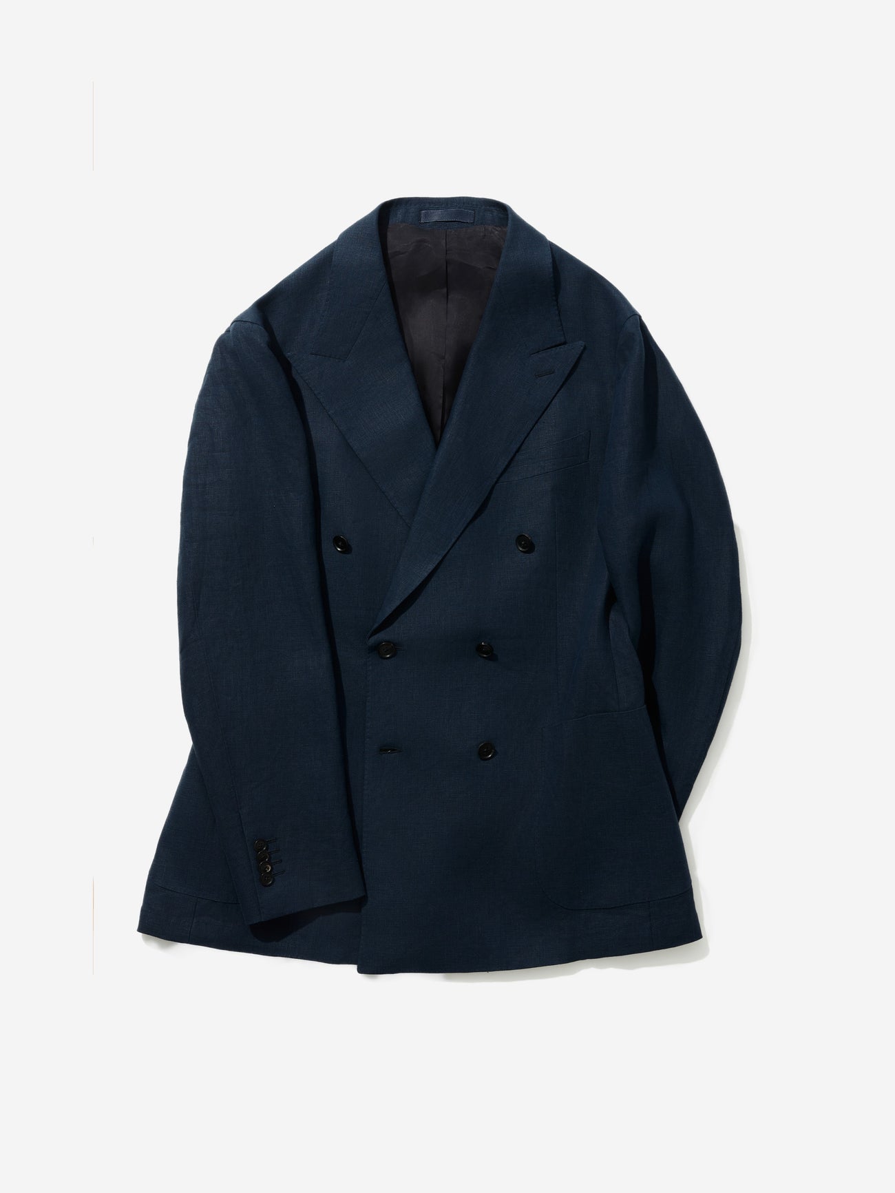 Navy Blue Linen Suit (DB) - Grand Le Mar