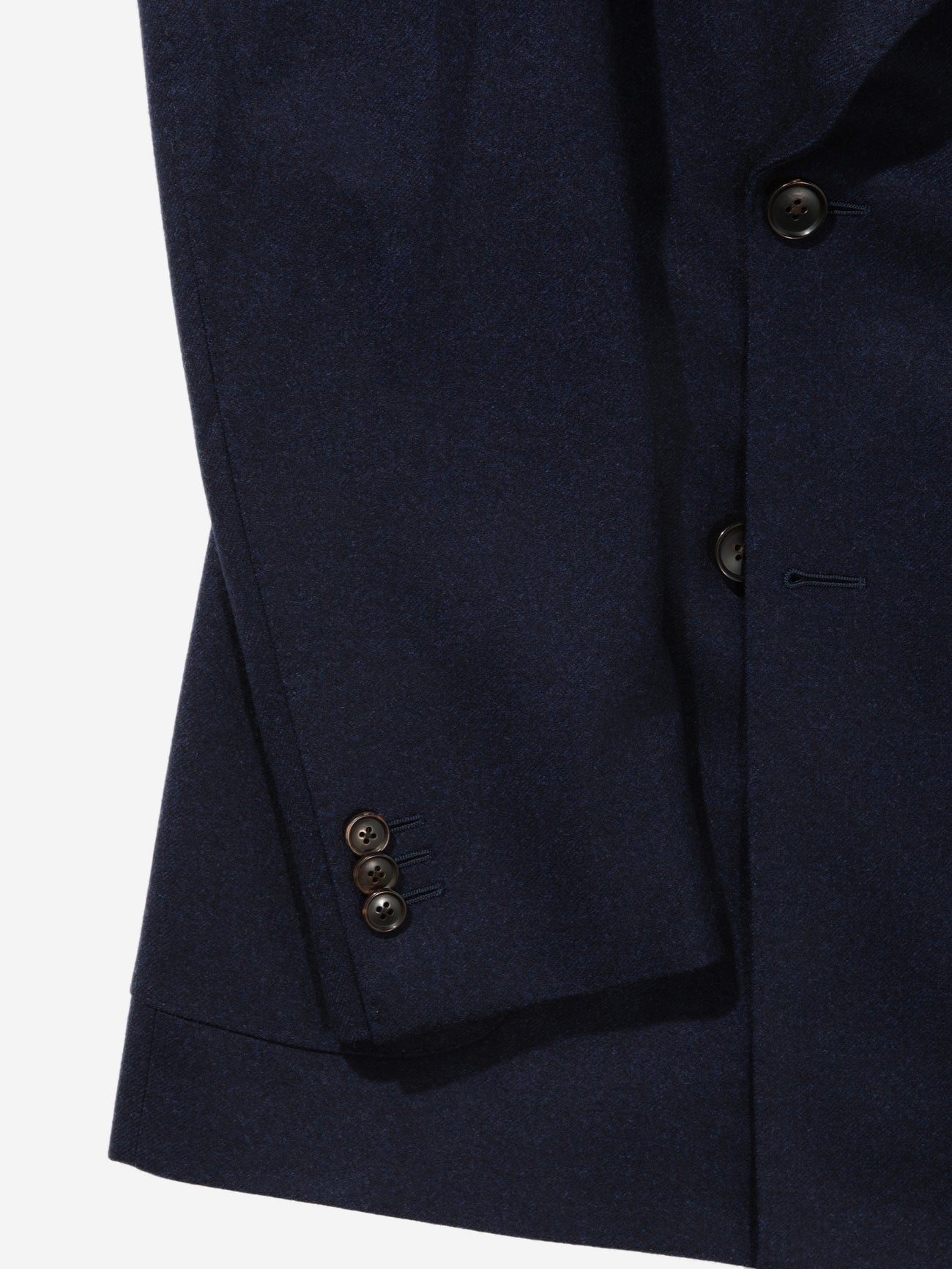 Navy Flannel Wool Jacket (DB) - Grand Le Mar