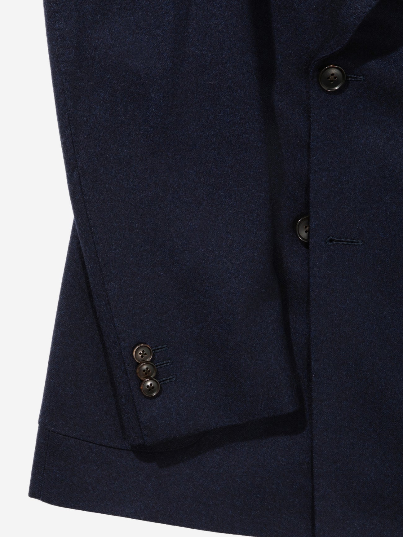 Navy Flannel Wool Suit (DB) - Grand Le Mar