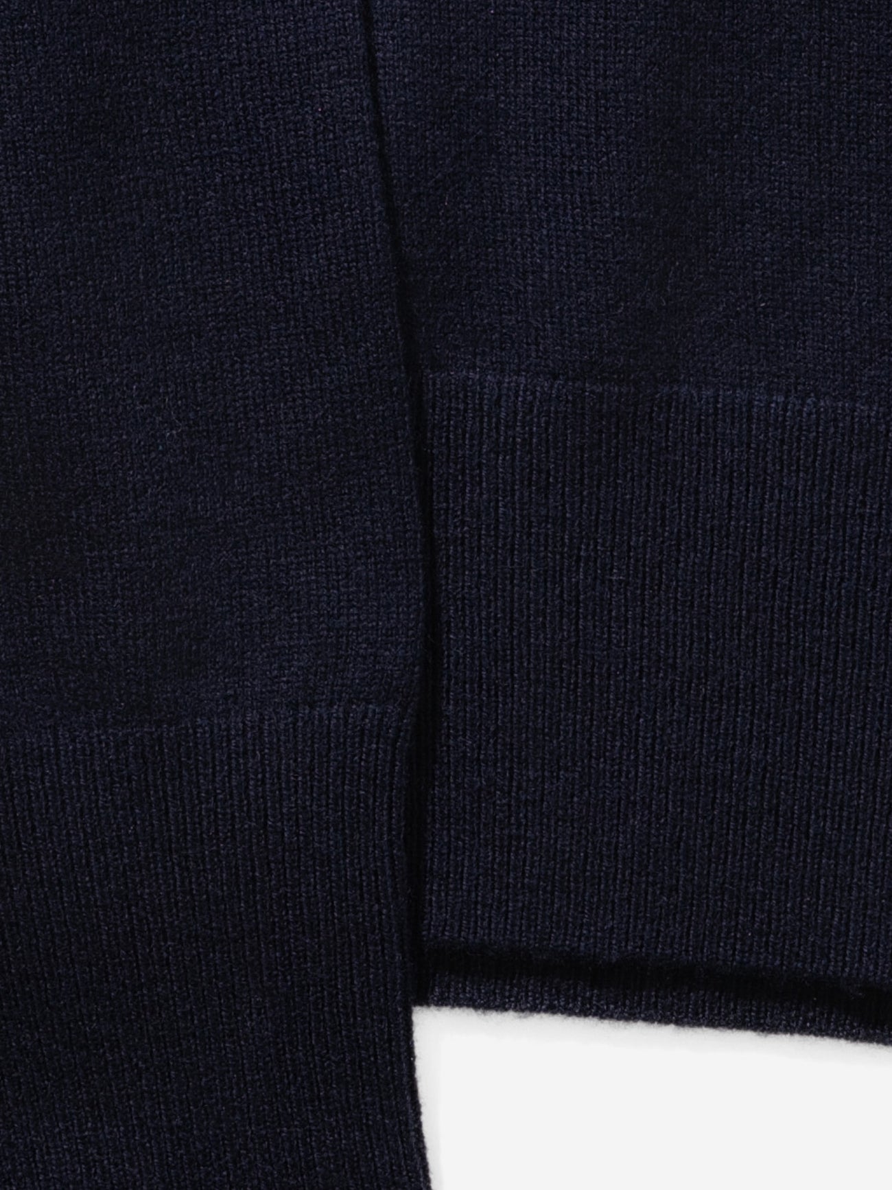 Navy Merino Wool Cashmere Polo - Grand Le Mar