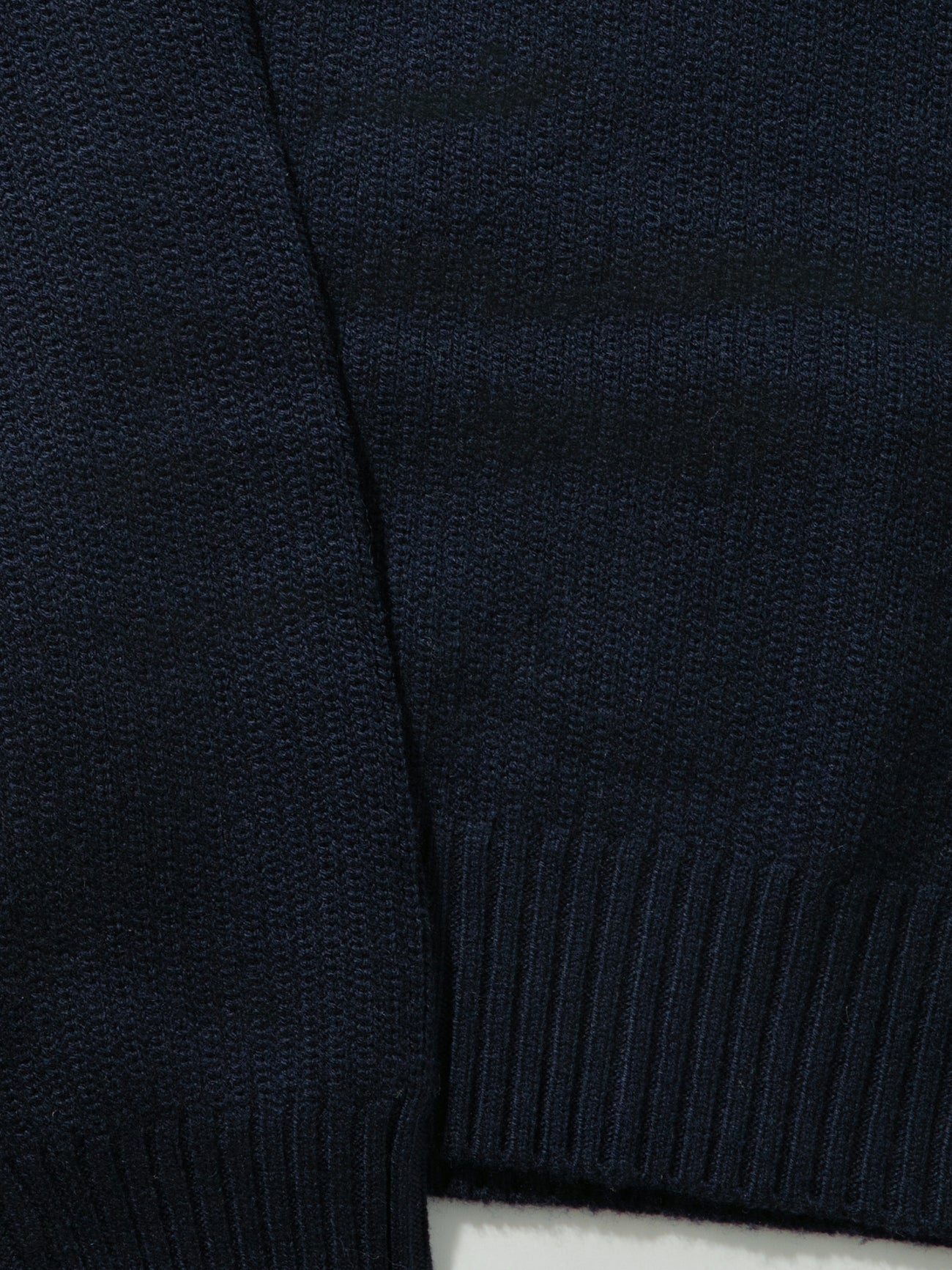 Navy Merino Wool Cashmere Turtleneck - Grand Le Mar