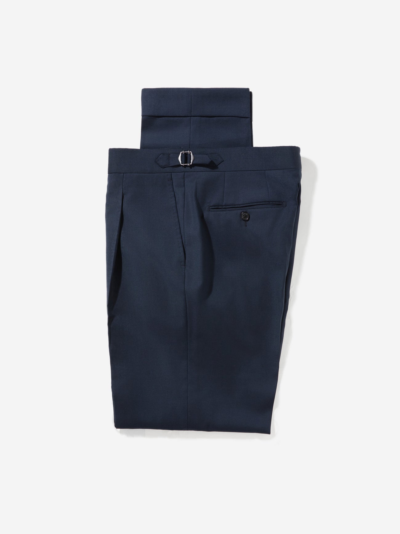 Navy S130 Wool Oscar Trousers - Grand Le Mar