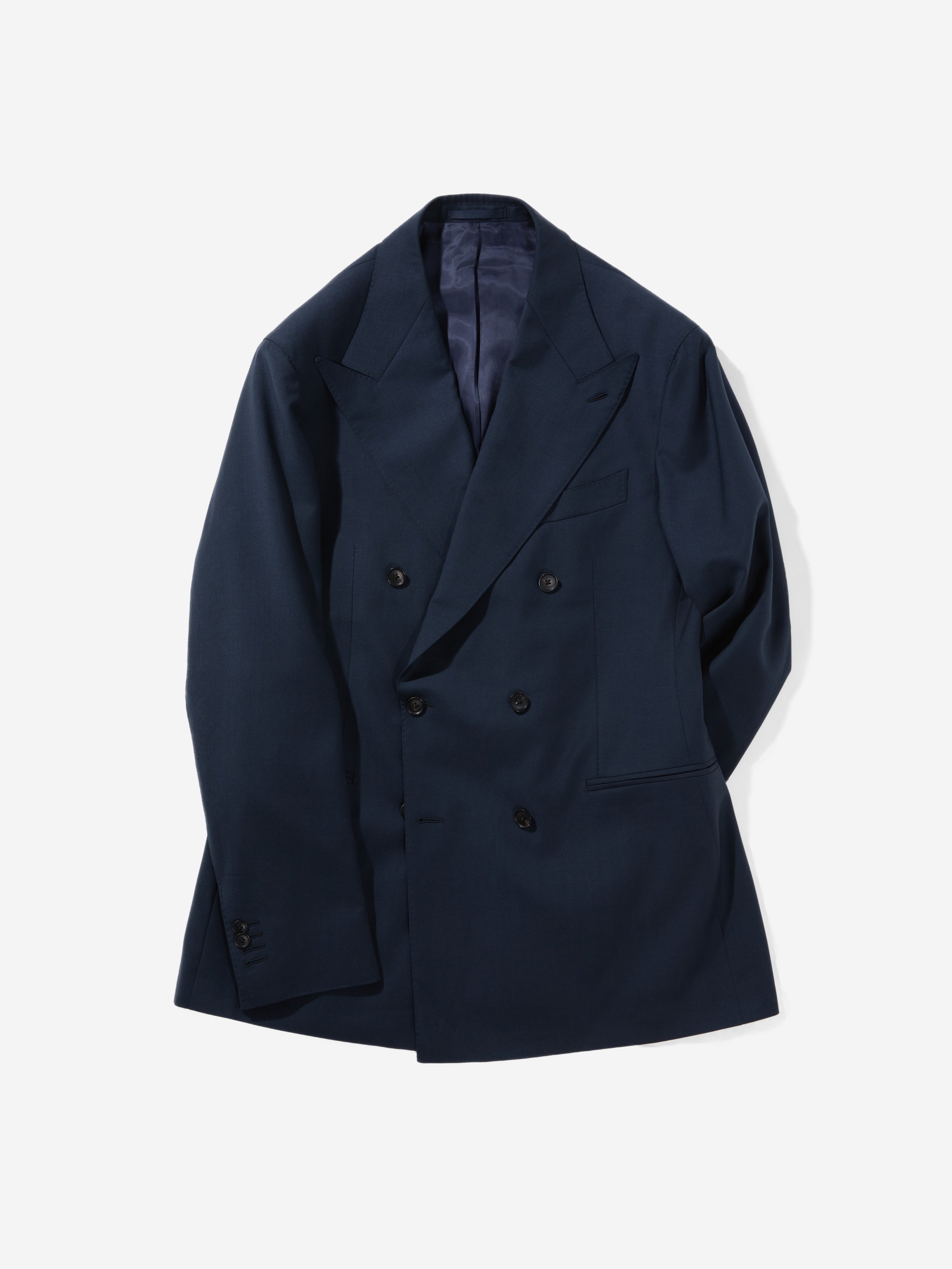 Navy S130 Wool Jacket (DB) - Grand Le Mar