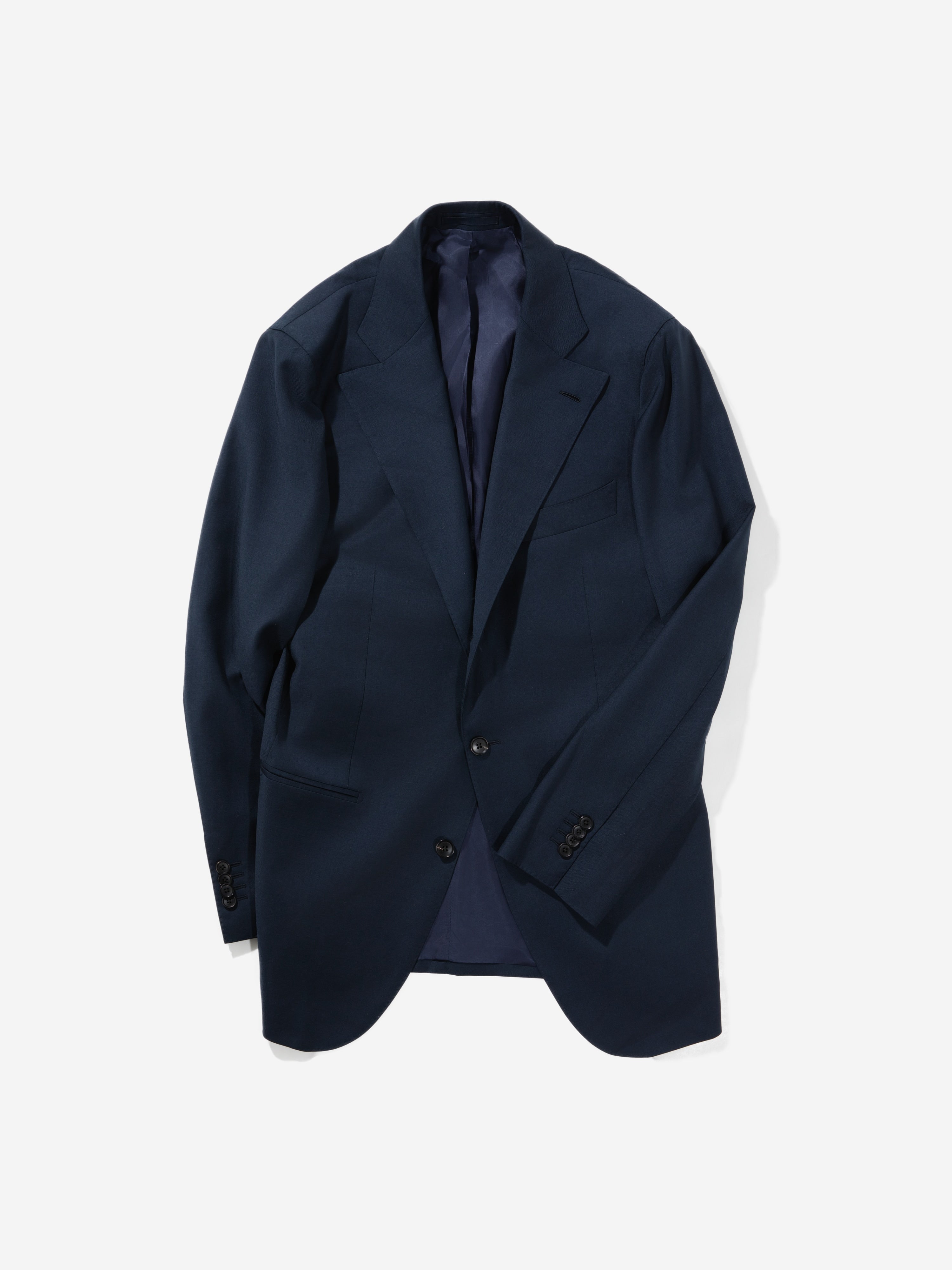 Navy S130 Wool Jacket (SB) - Grand Le Mar