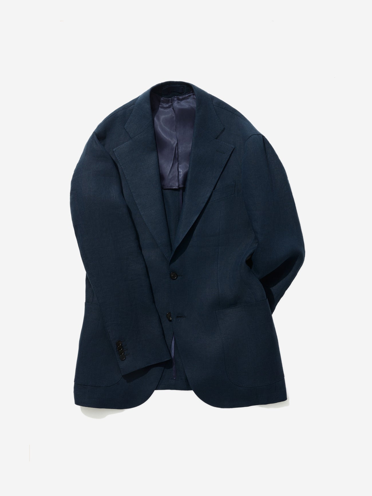 Navy Blue Linen Jacket - Grand Le Mar