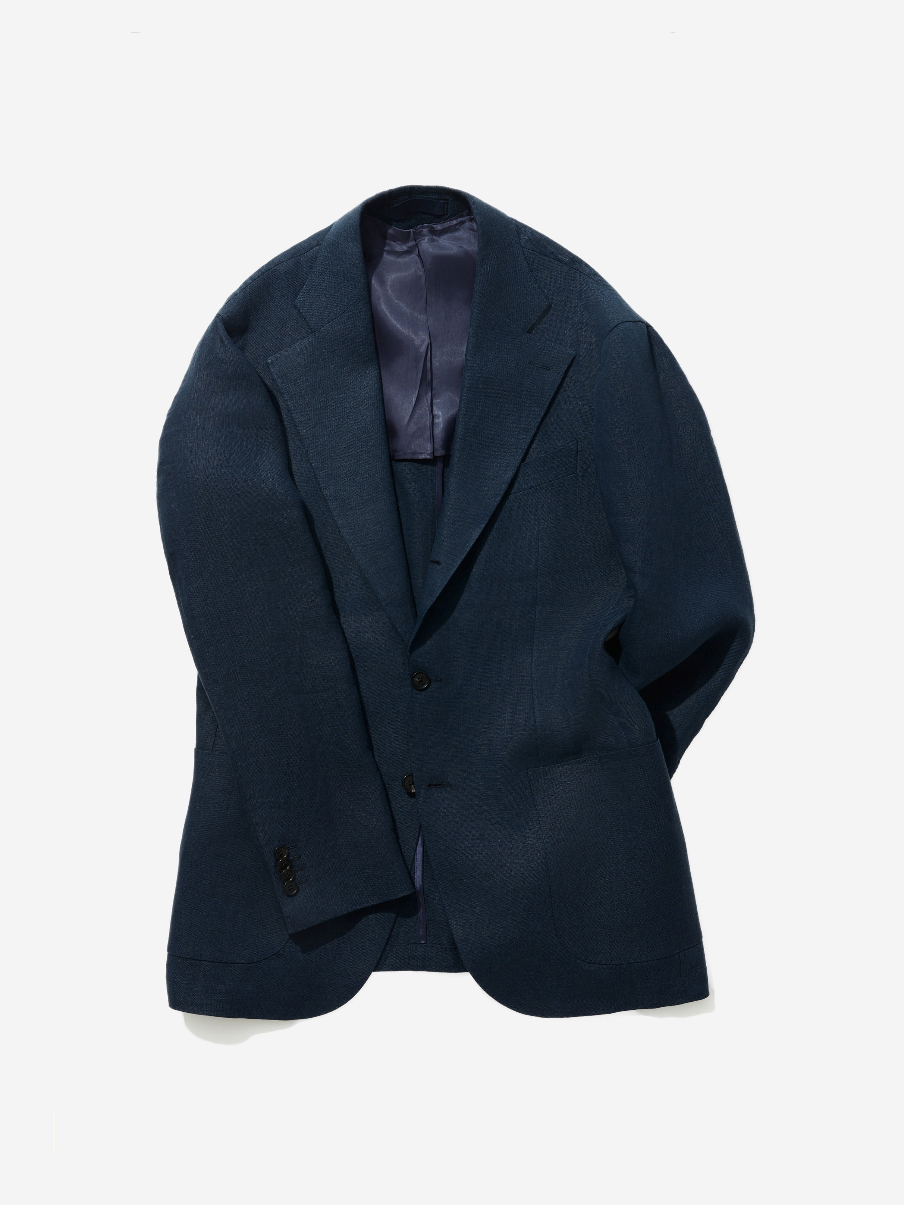 Navy Linen Suit (SB)