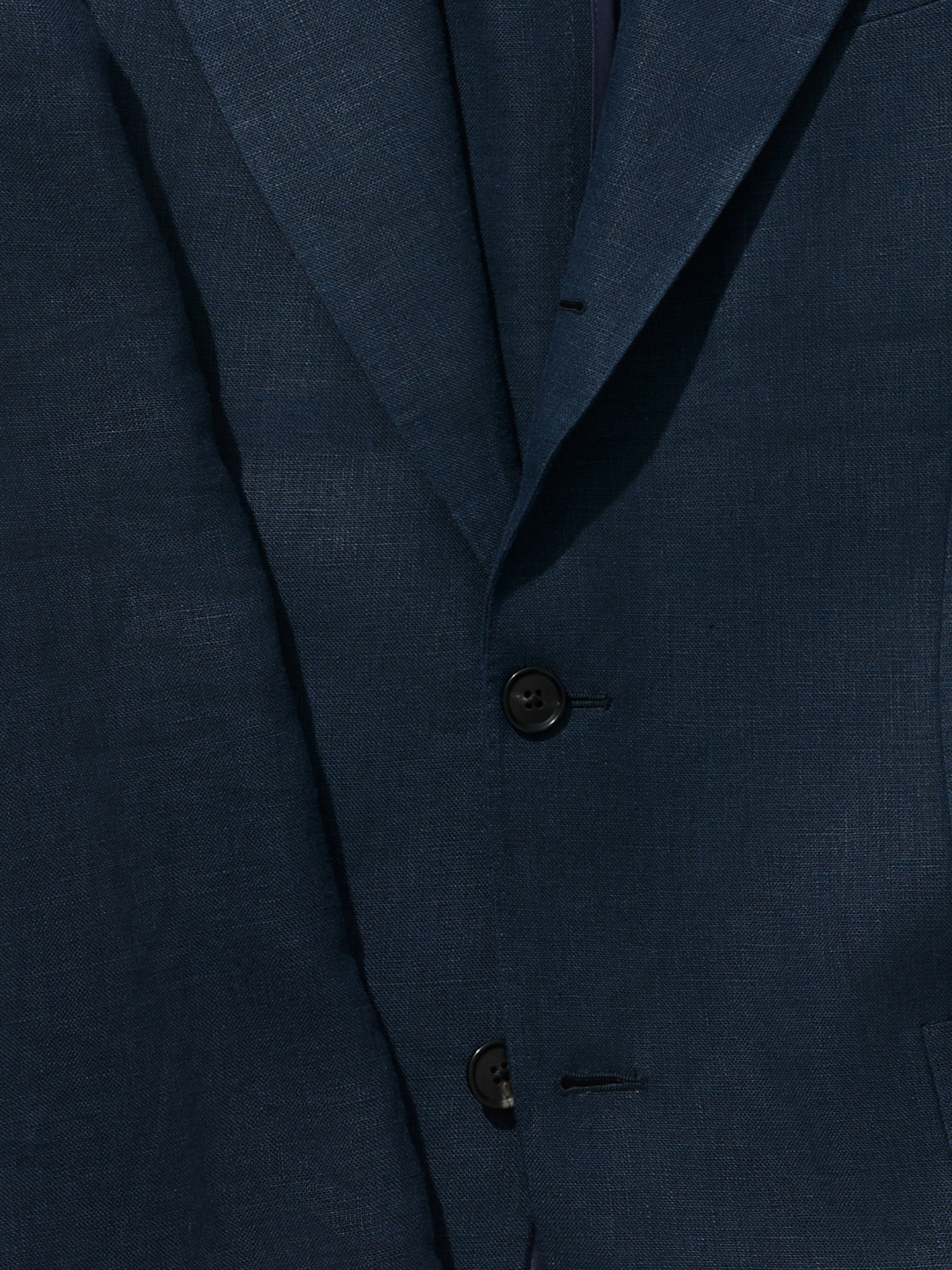 Navy Linen Suit (SB)