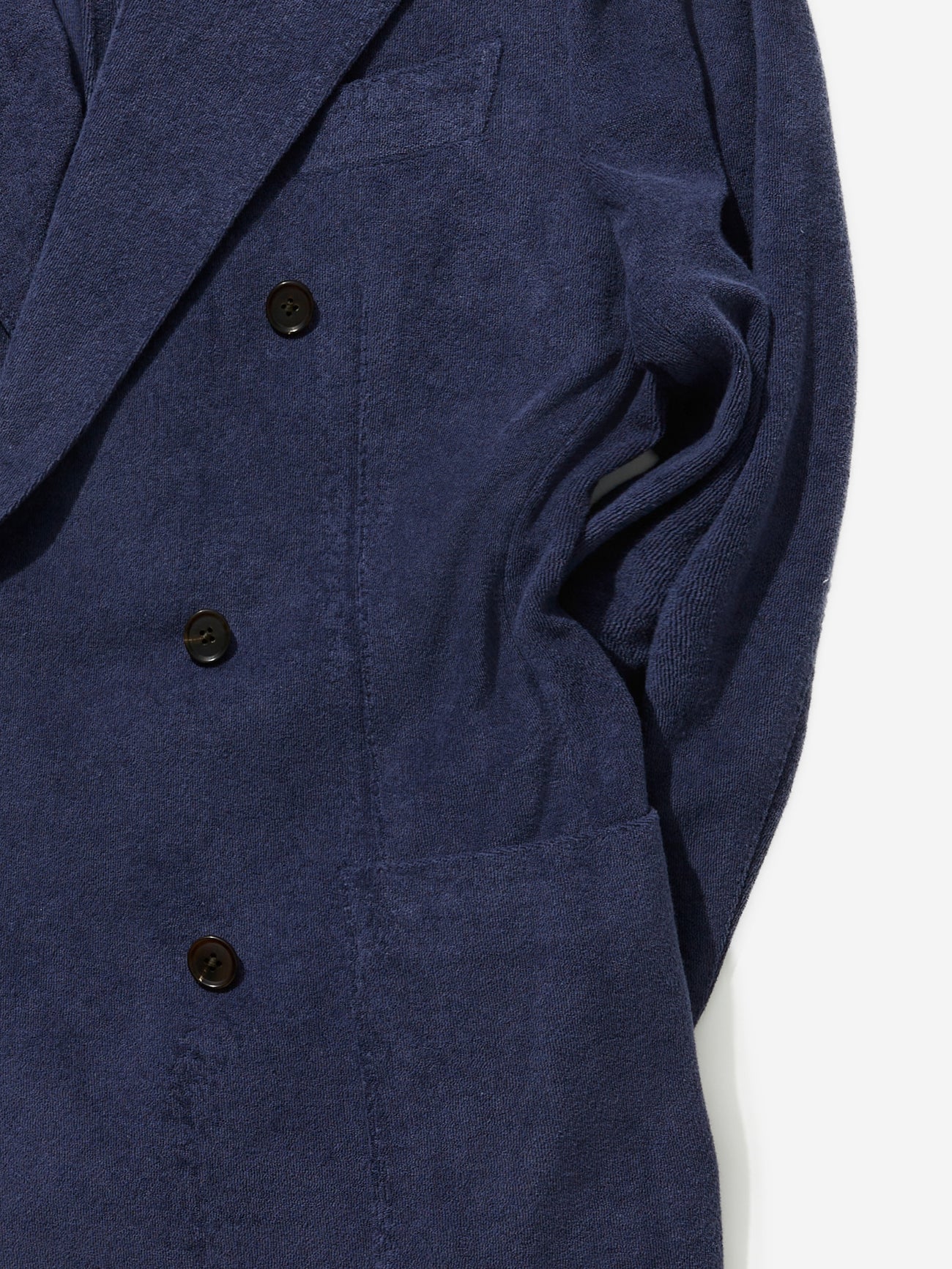 Navy Terry Towelling Jacket - Grand Le Mar