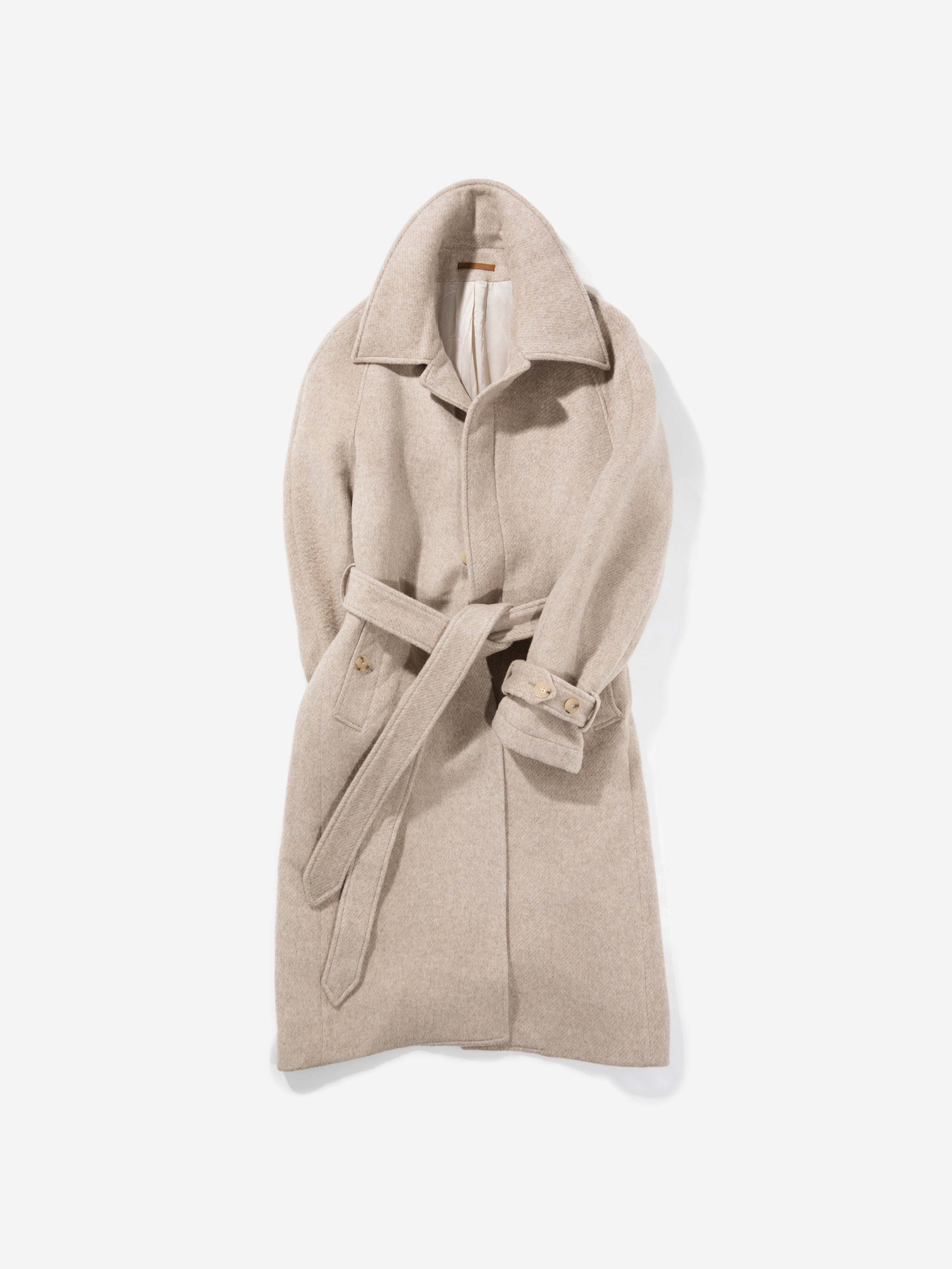 Grand Le Mar | Oatmeal Cashmere Raglan Coat Exceptional Elegance and  Supreme Warmth.