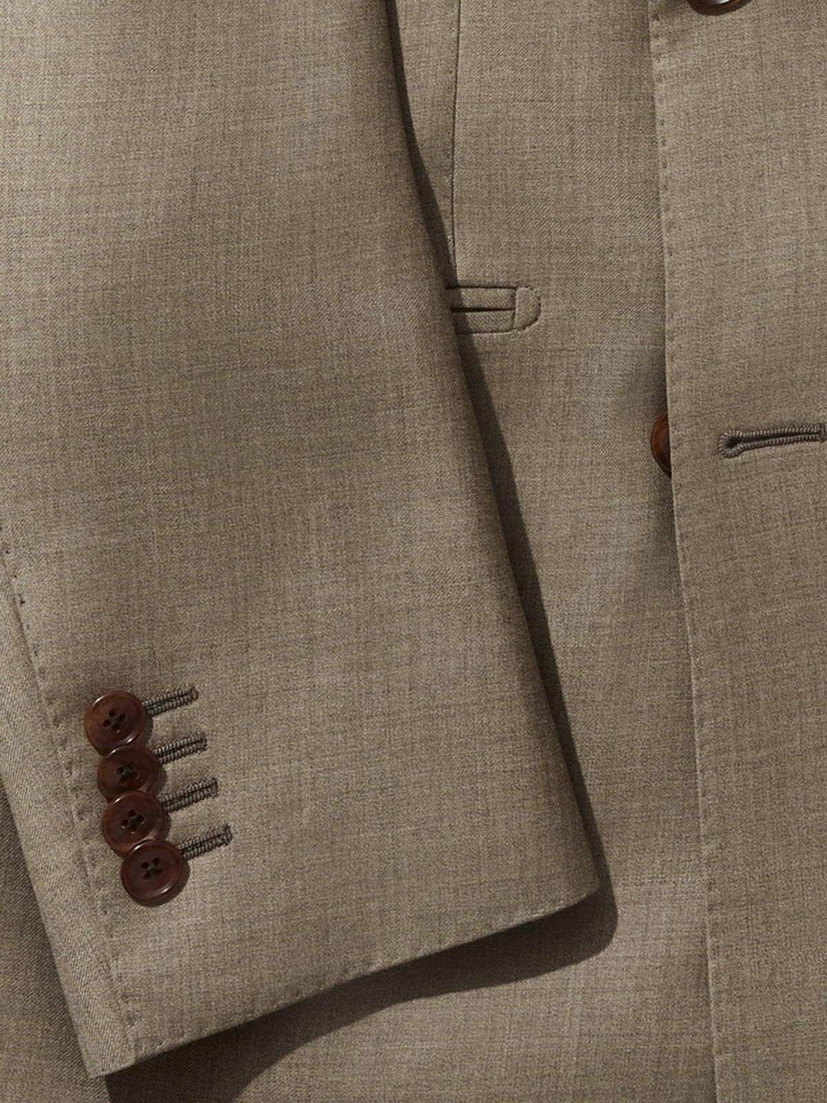 Taupe Wool Jacket - Grand Le Mar
