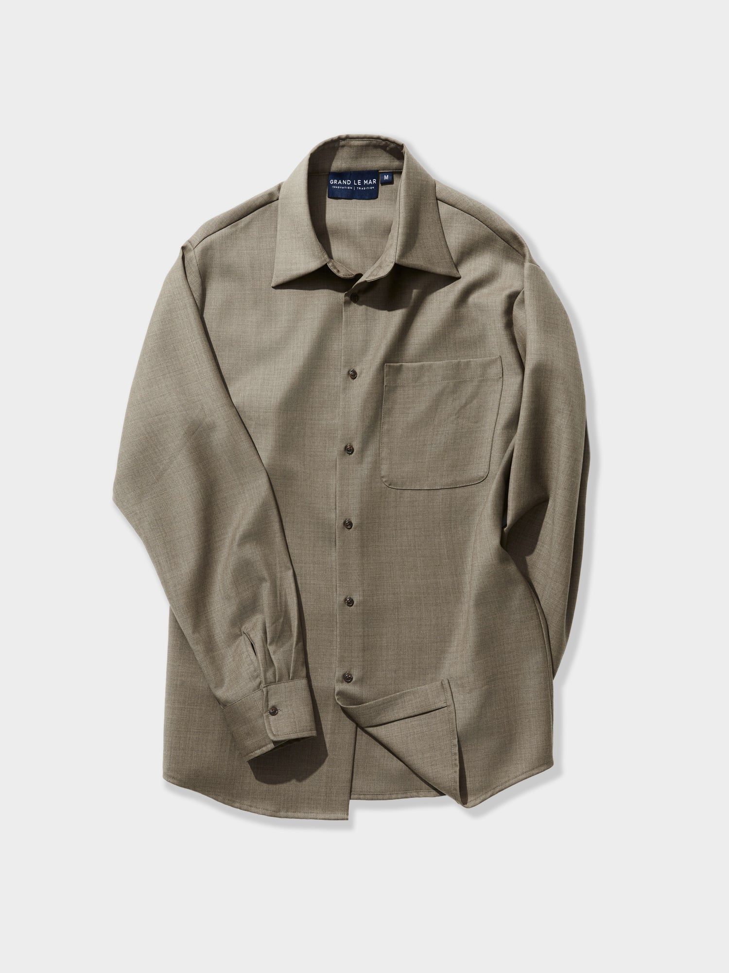 Taupe Wool Shirt