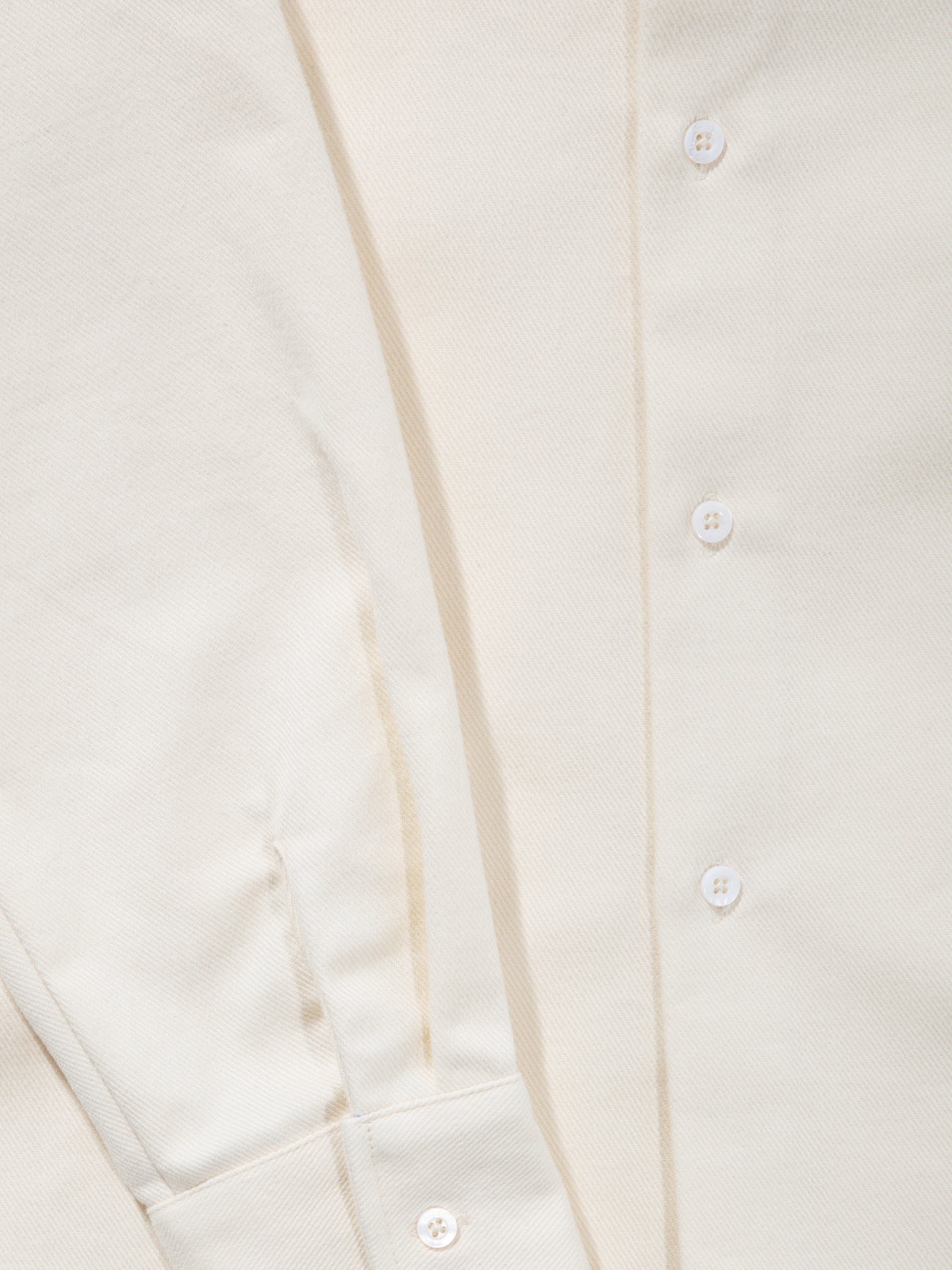 White Brushed Cotton Shirt - Grand Le Mar