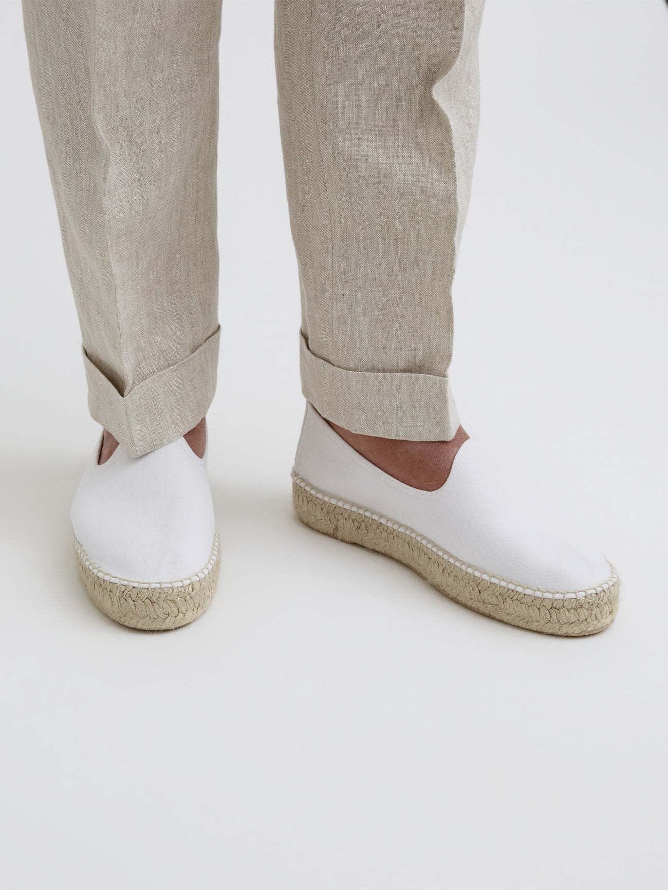 Espadrilles White Canvas - Grand Le Mar