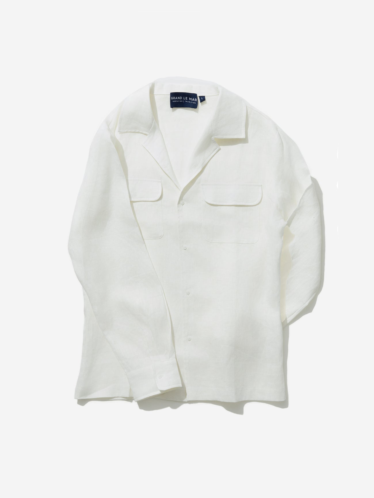 White Linen Camp Shirt