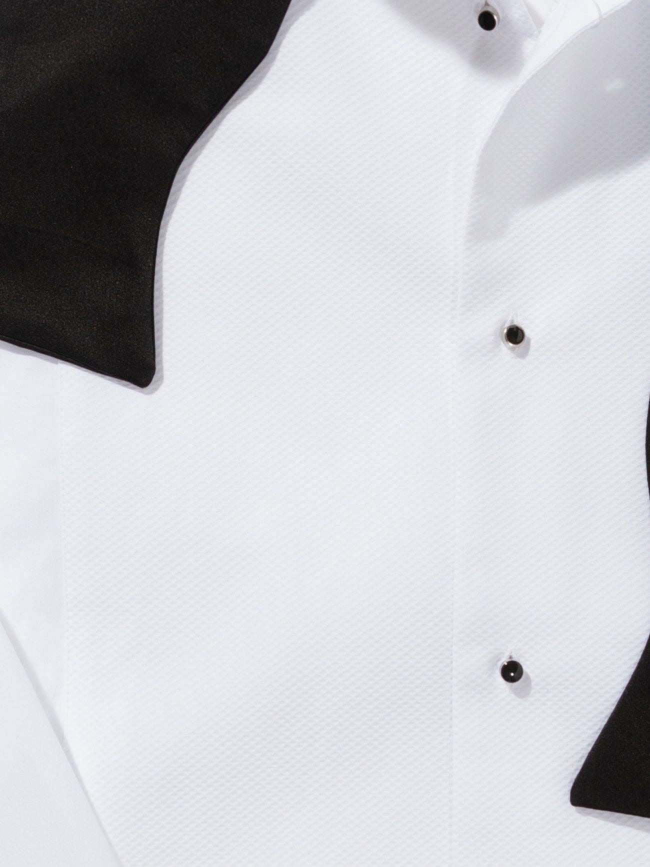 White Piqué Tuxedo Shirt (Pre-Order) - Grand Le Mar