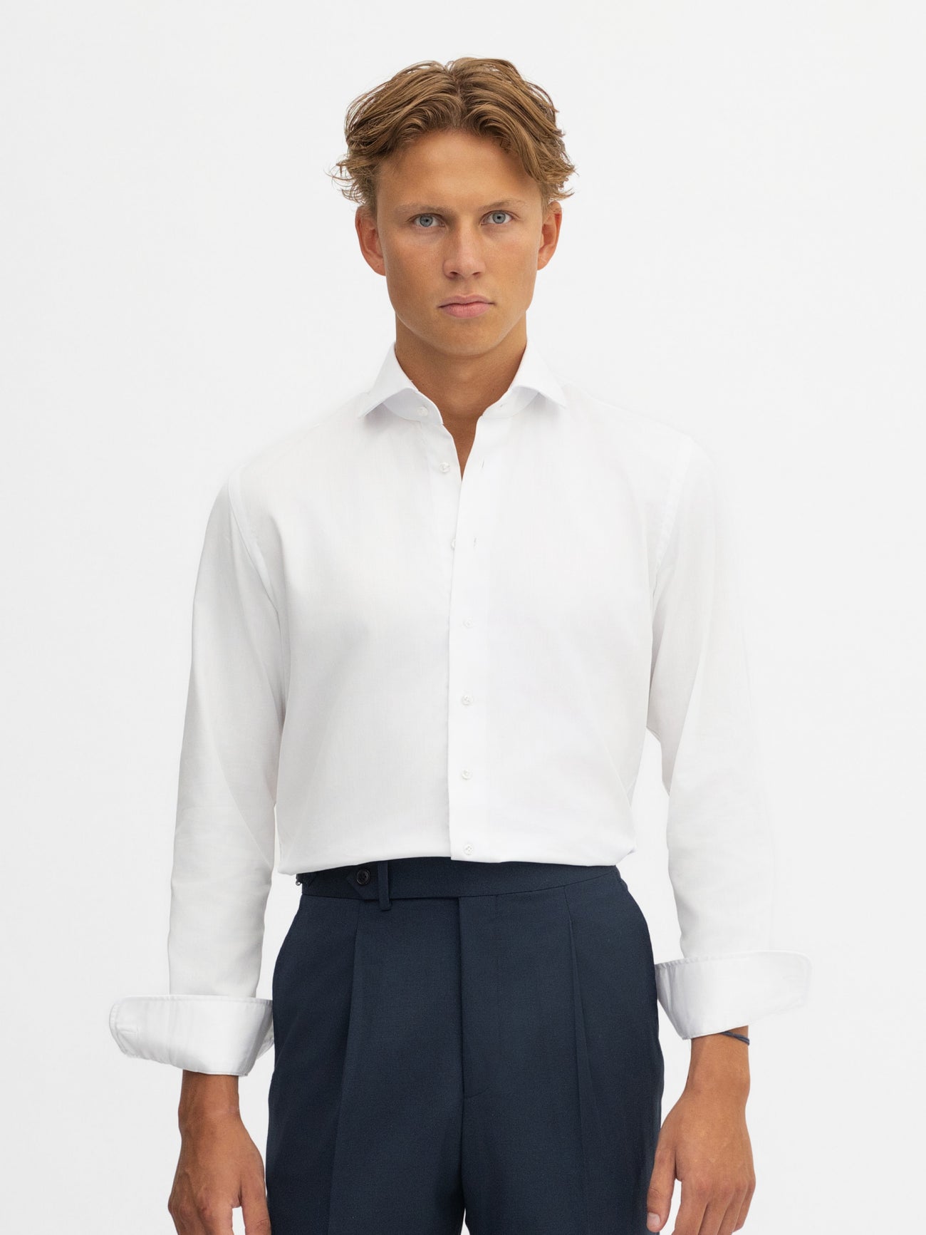 White Poplin Shirt - Grand Le Mar