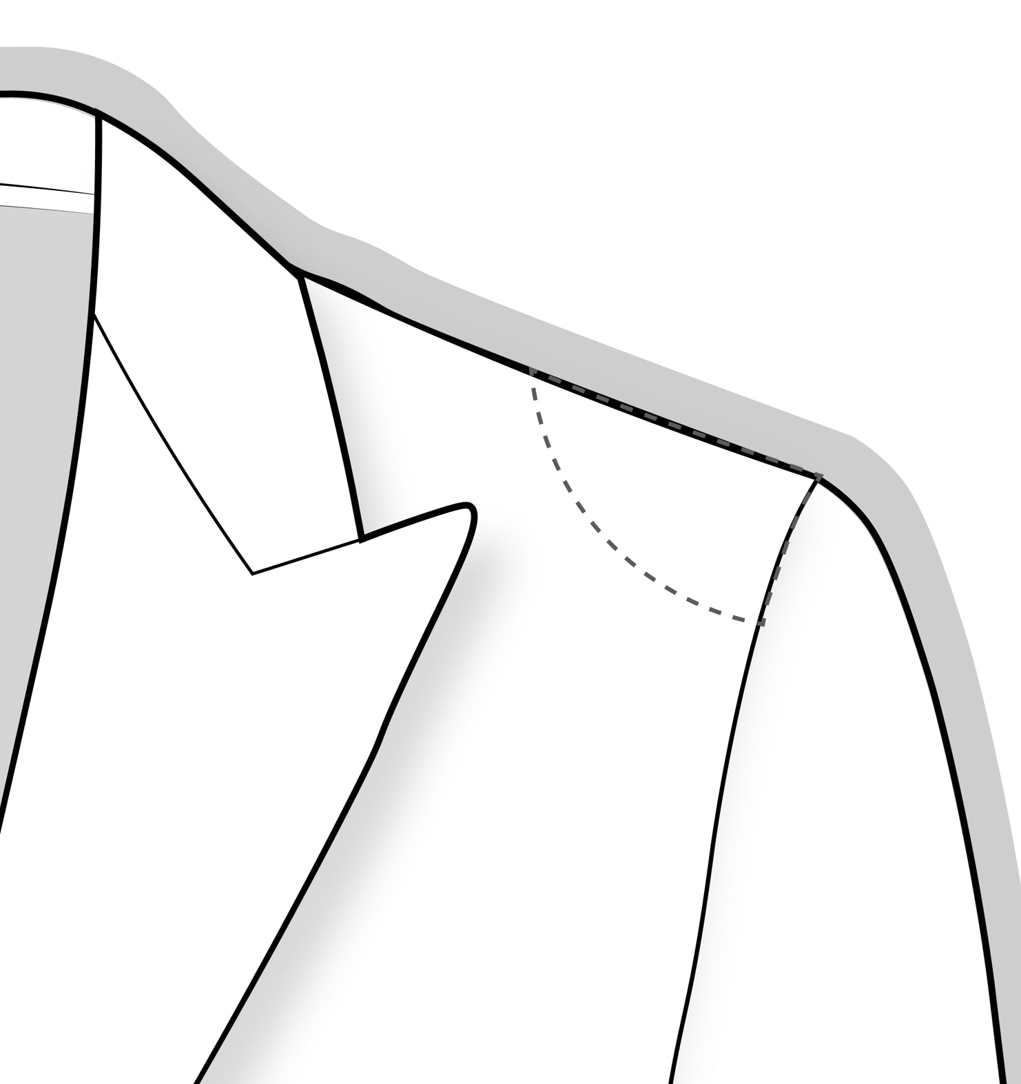 Natural Shoulder - Unconstructed (0 mm)