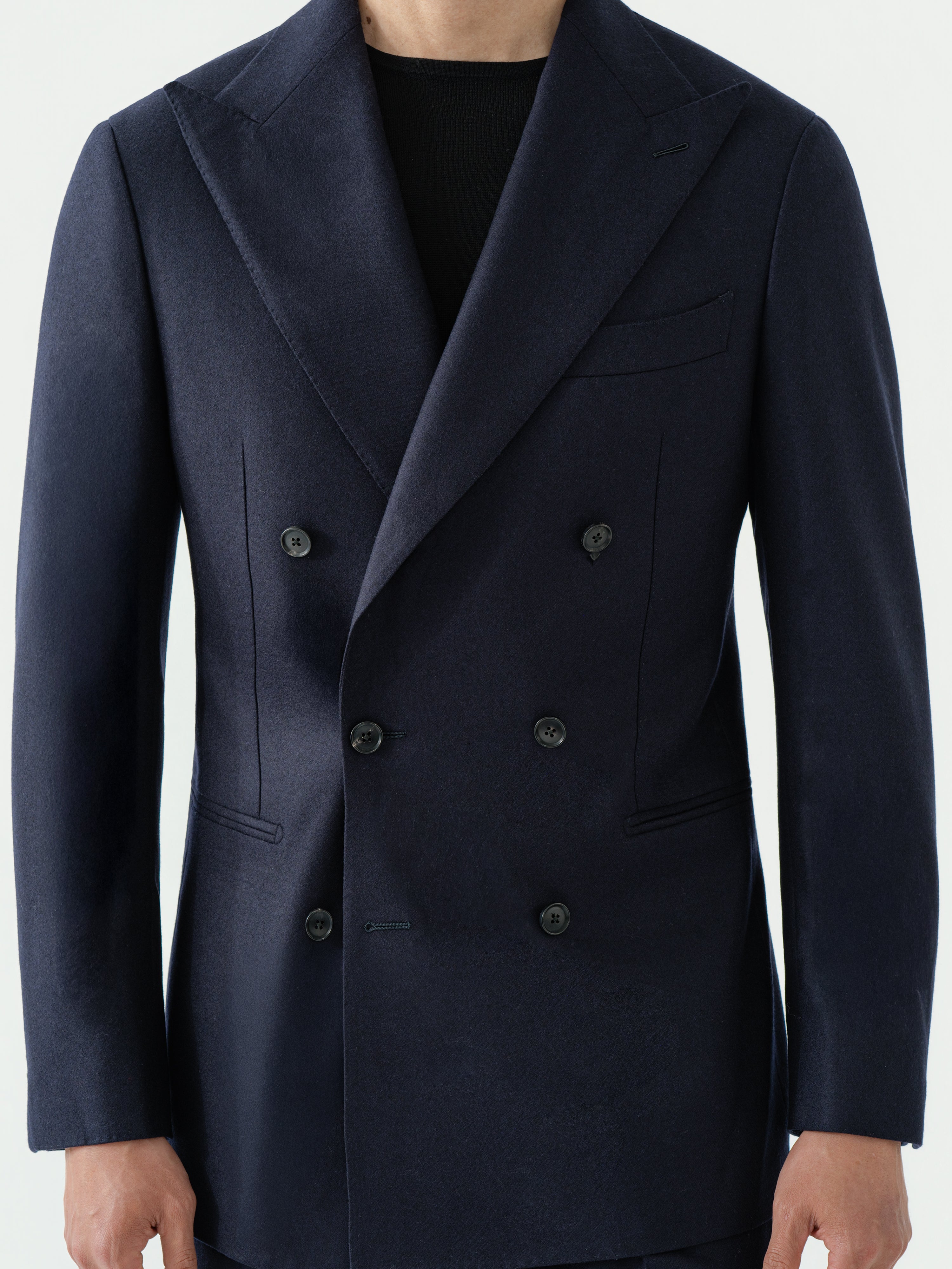 Navy Flannel Wool Suit (DB)