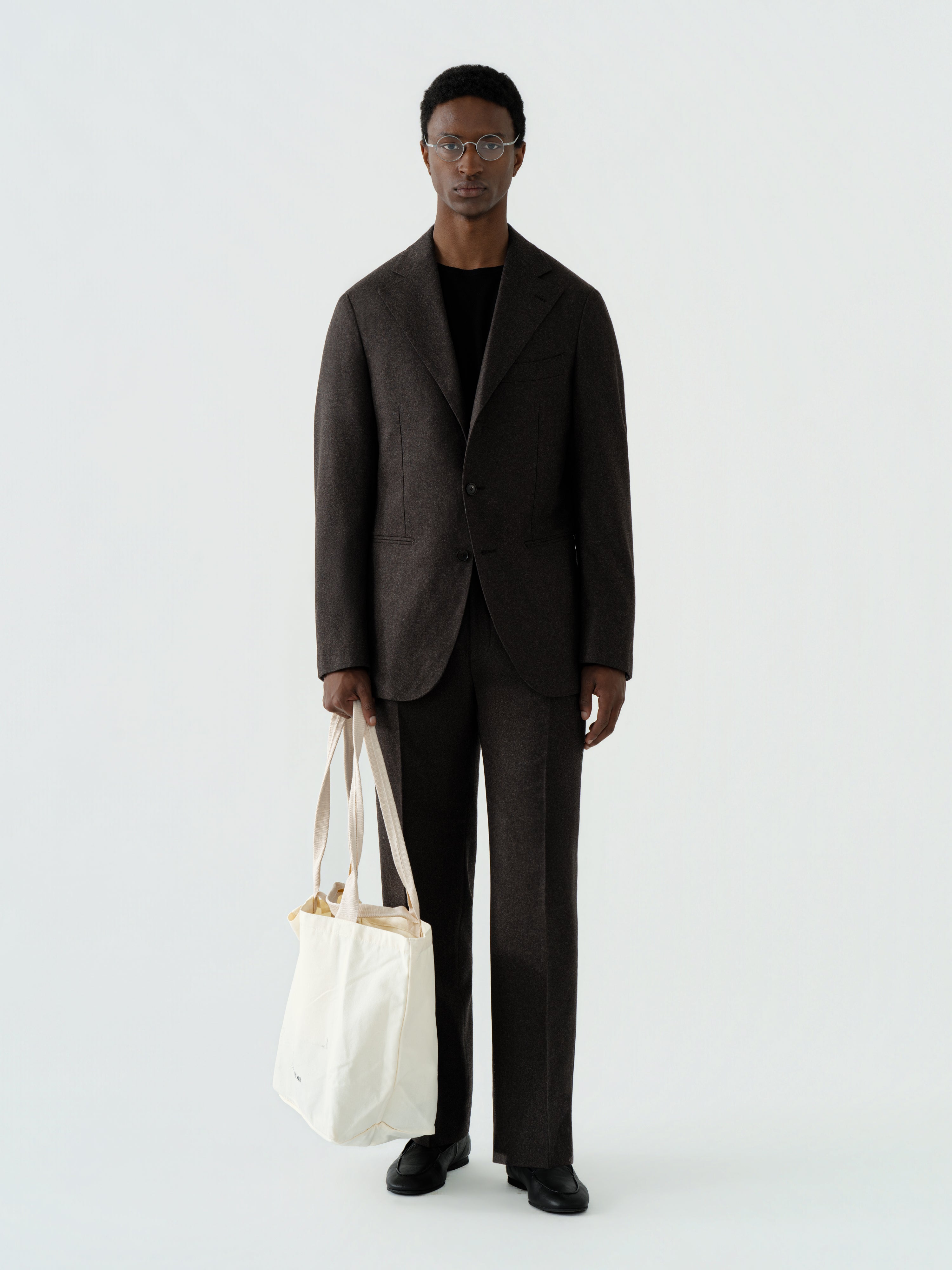 Brown Flannel Wool Jacket (SB)