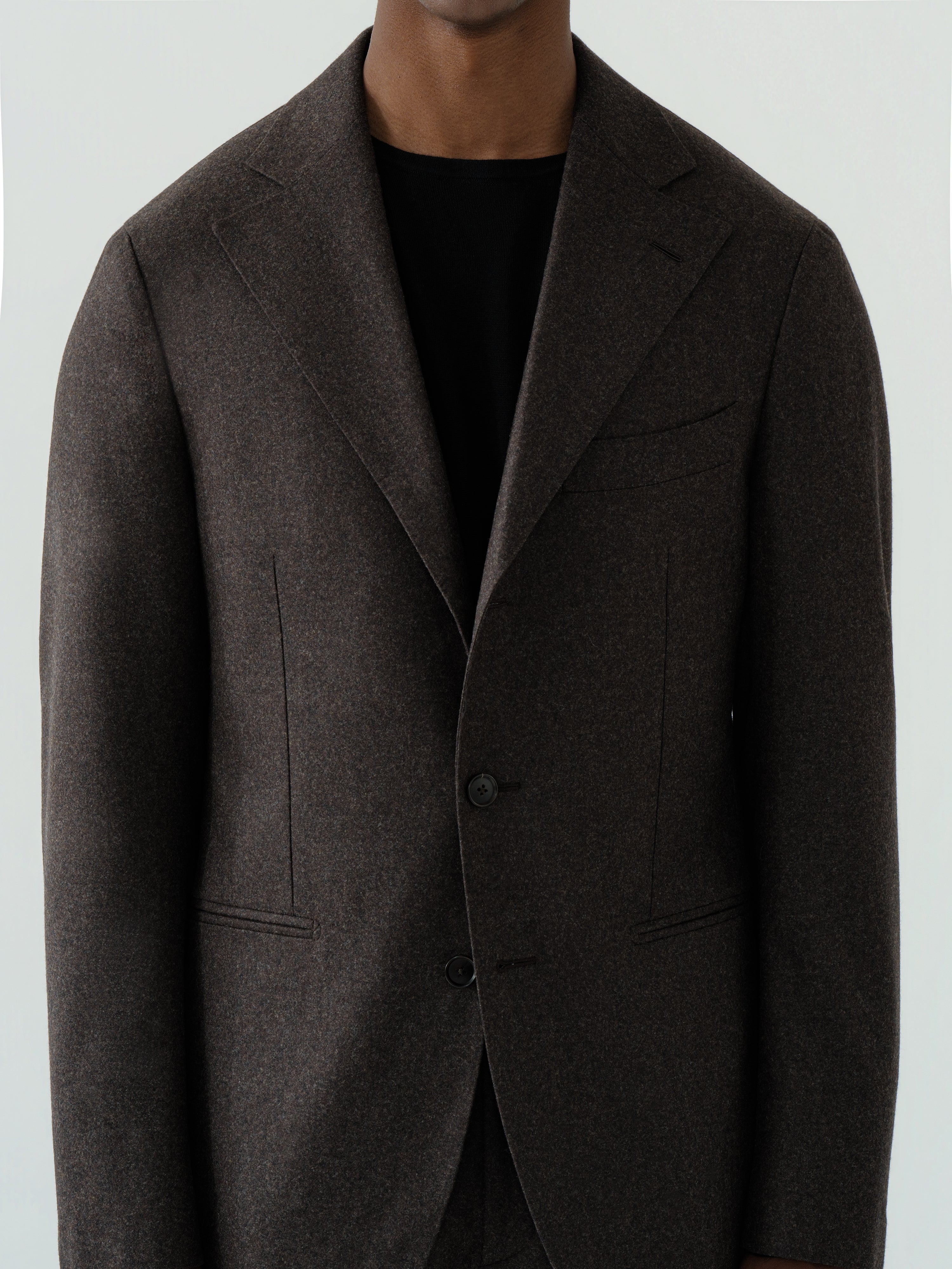 Brown Flannel Wool Suit (SB)