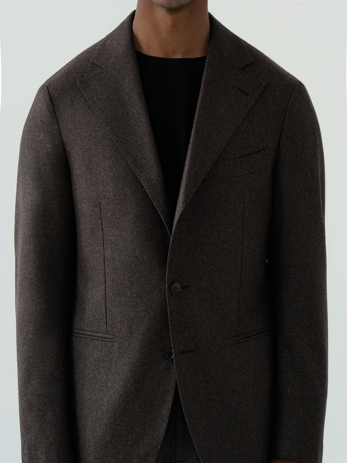 Brown Flannel Wool Suit (SB)