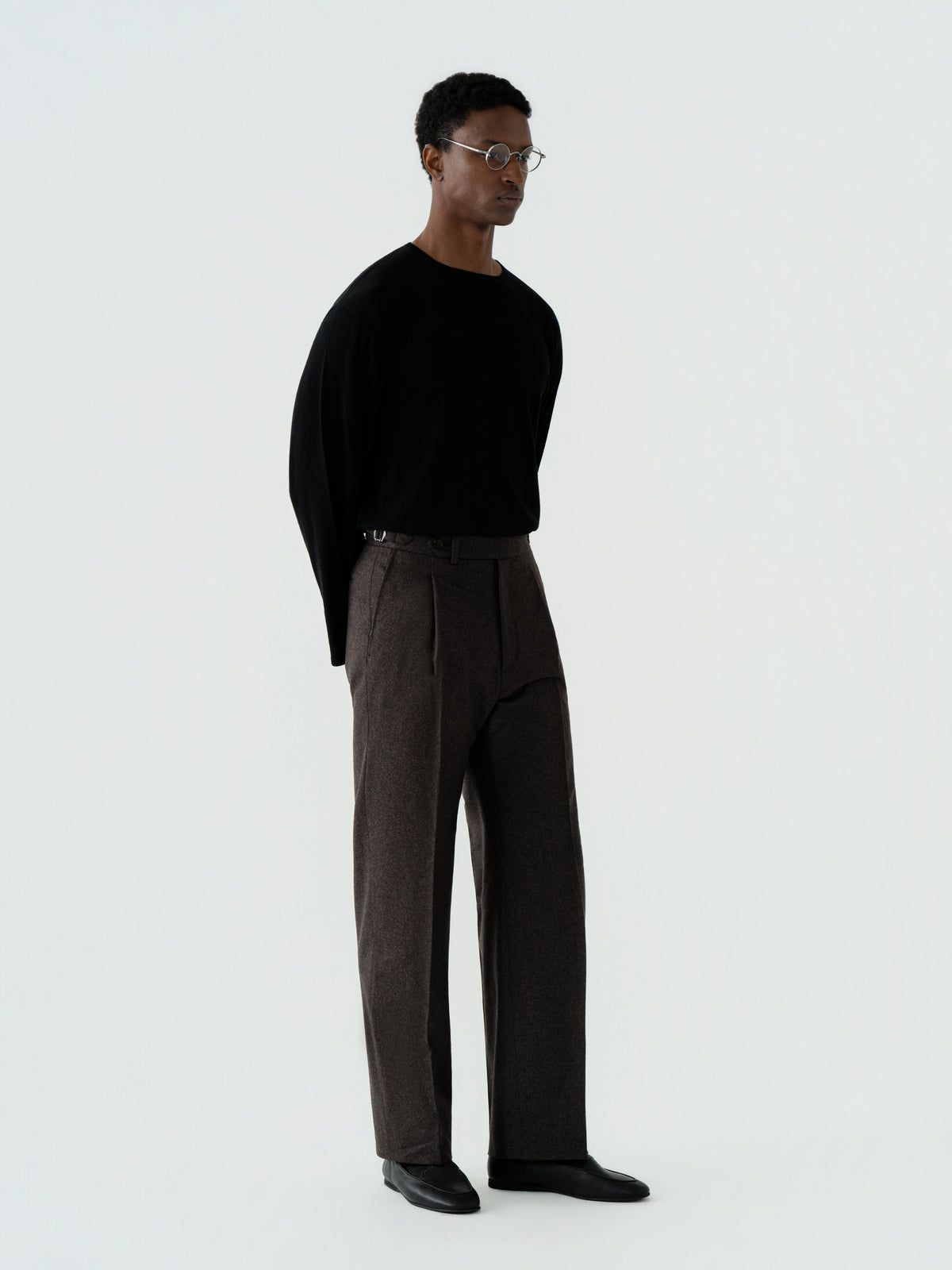 Brown Flannel Wool Suit (SB)