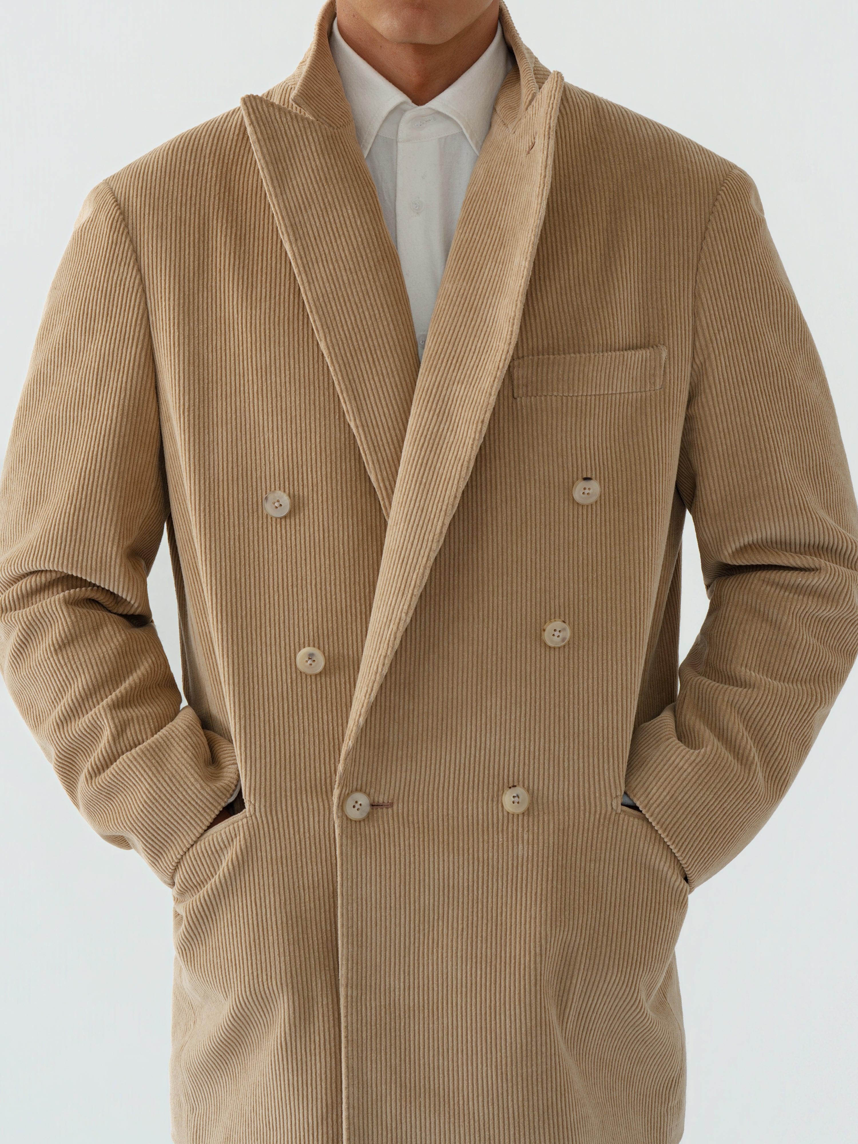 Fawn Cotton Corduroy Jacket (Casual Fit)