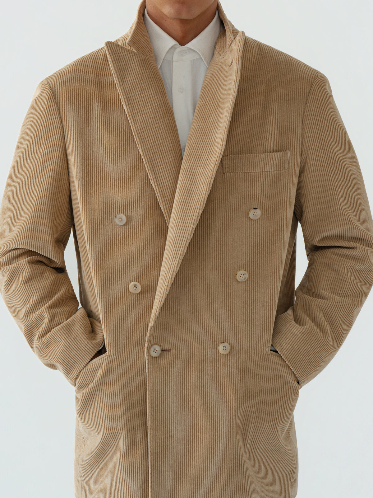 Fawn Cotton Corduroy Jacket (Casual Fit)