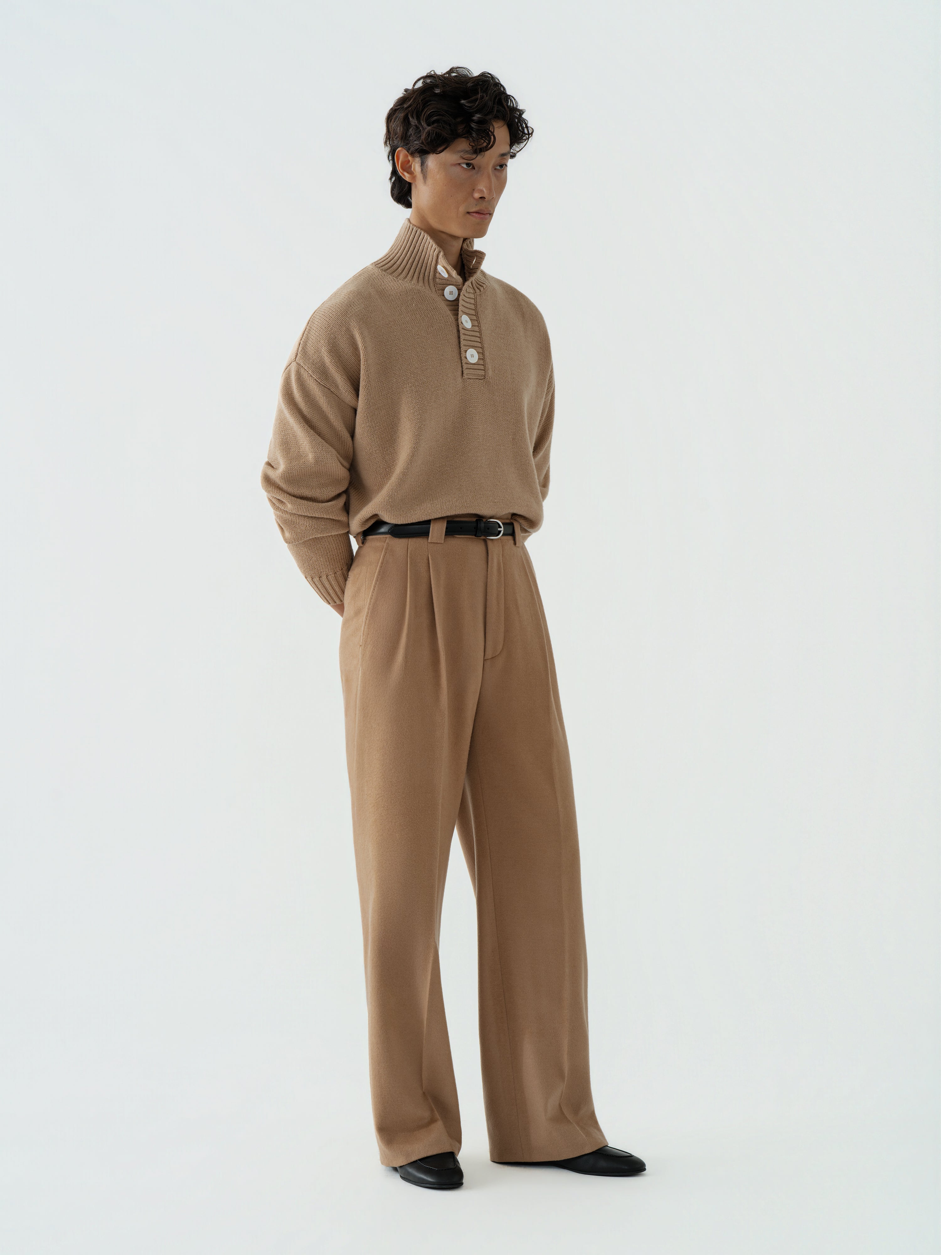 Camel Wool Popover