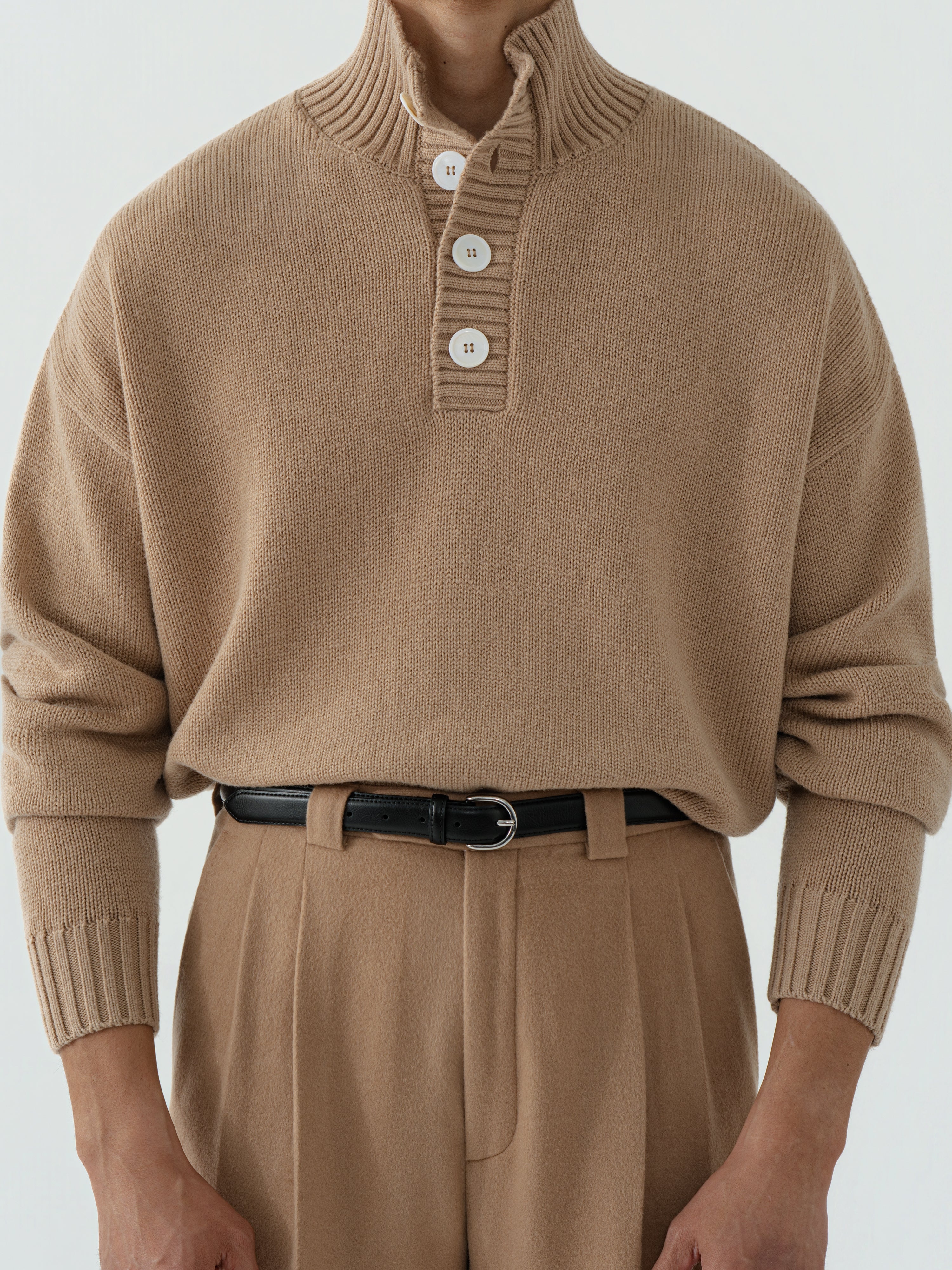 Camel Wool Popover