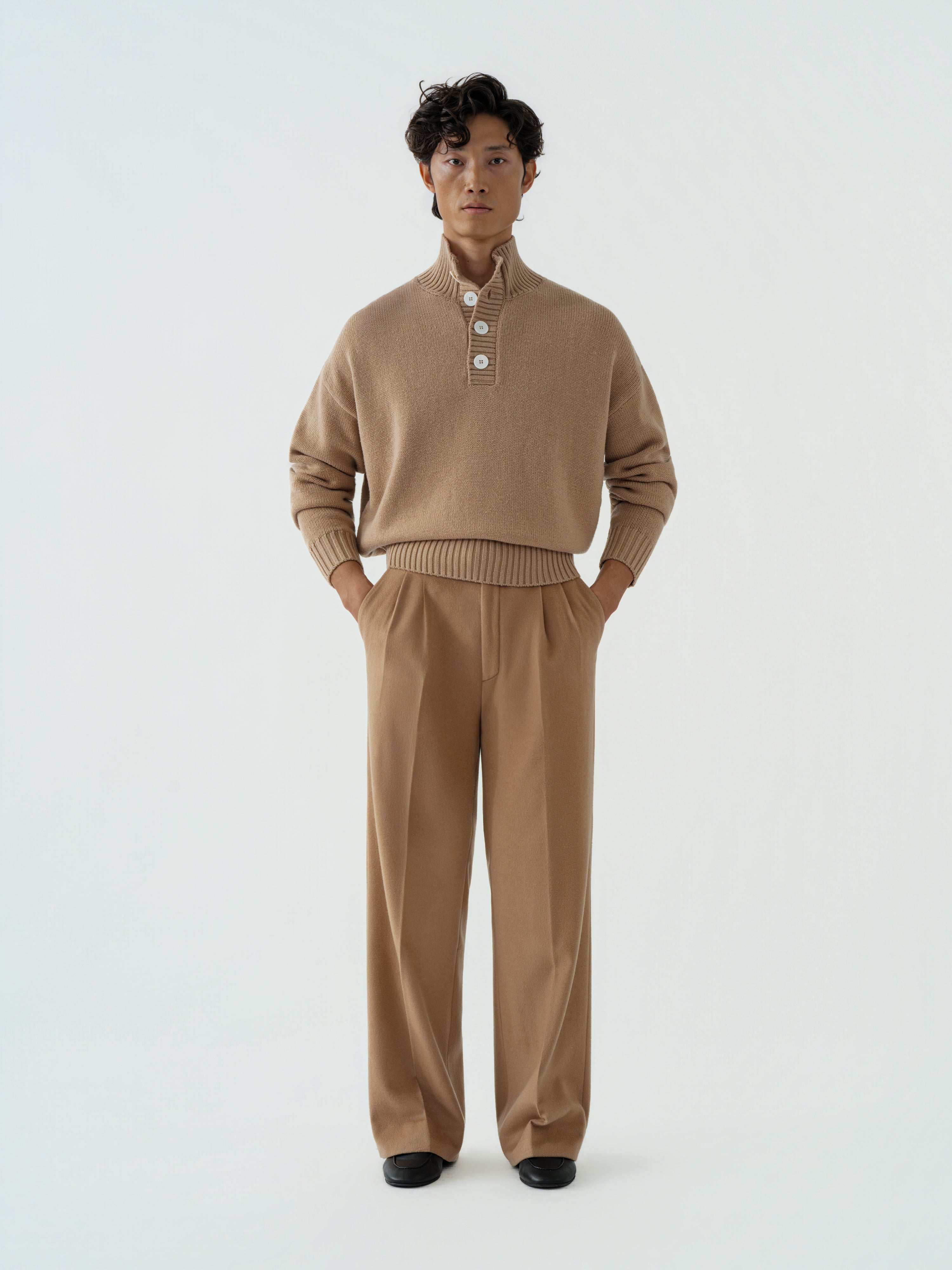 Camel Wool Popover