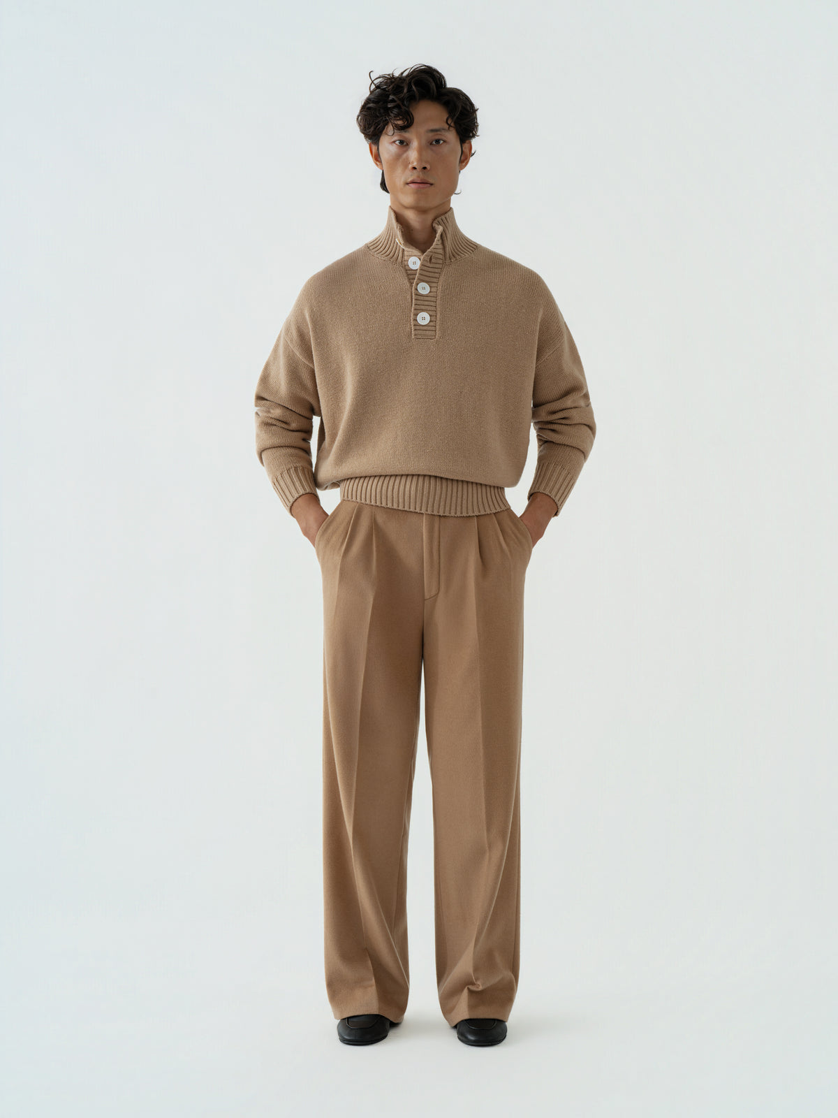 Camel Wool Popover