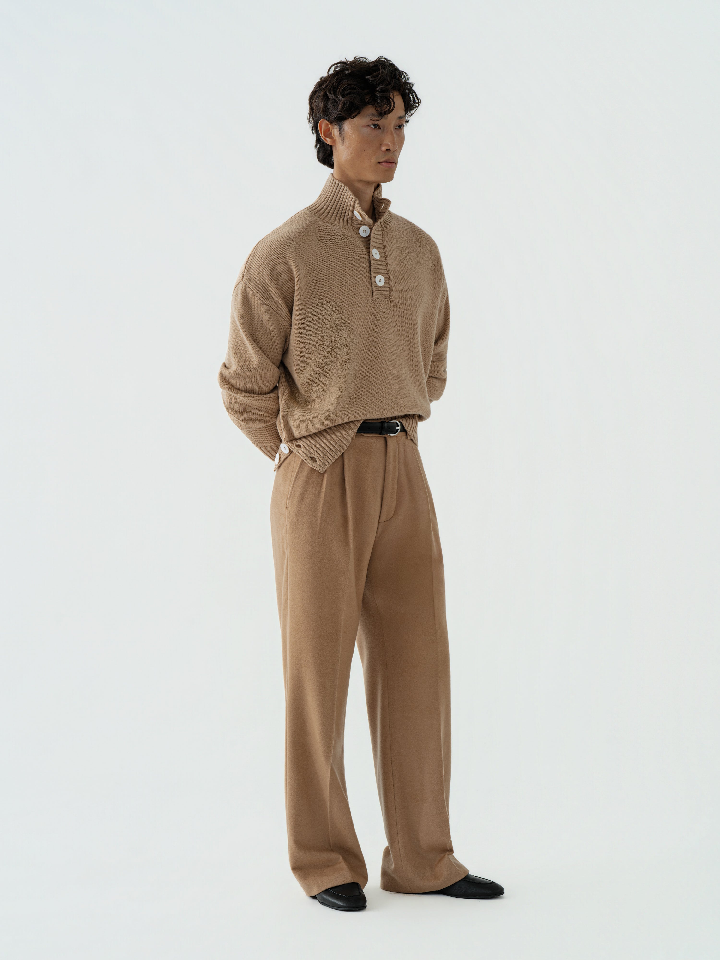 Camel Wool Popover