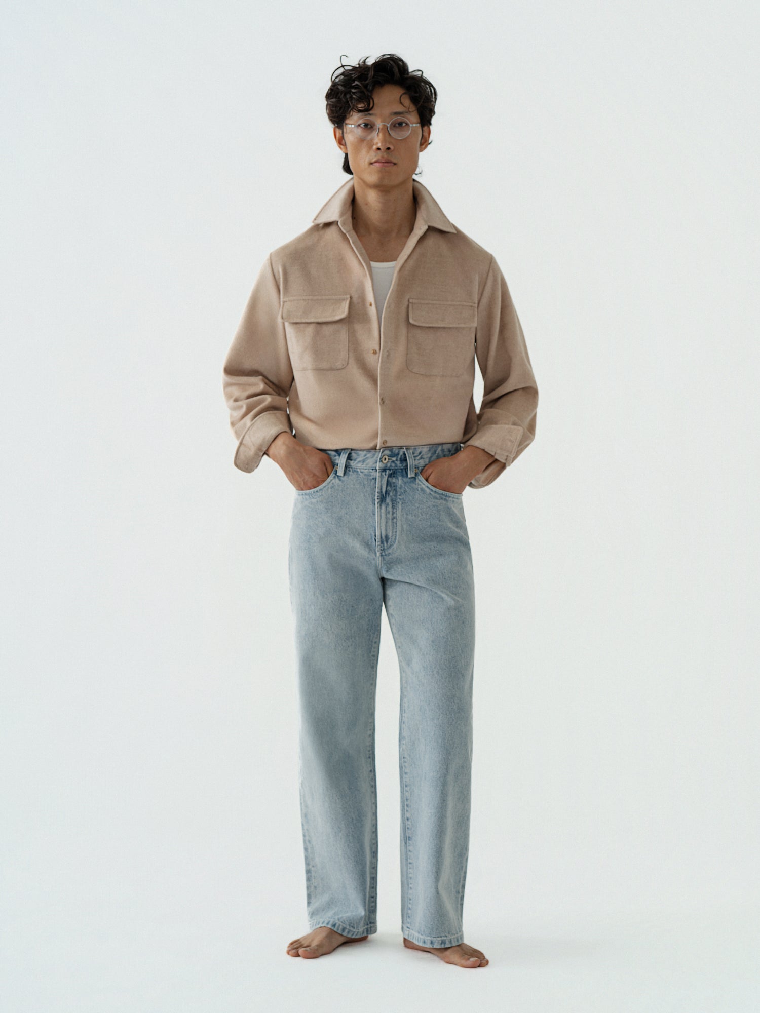 Light Blue Washed Denim Jeans