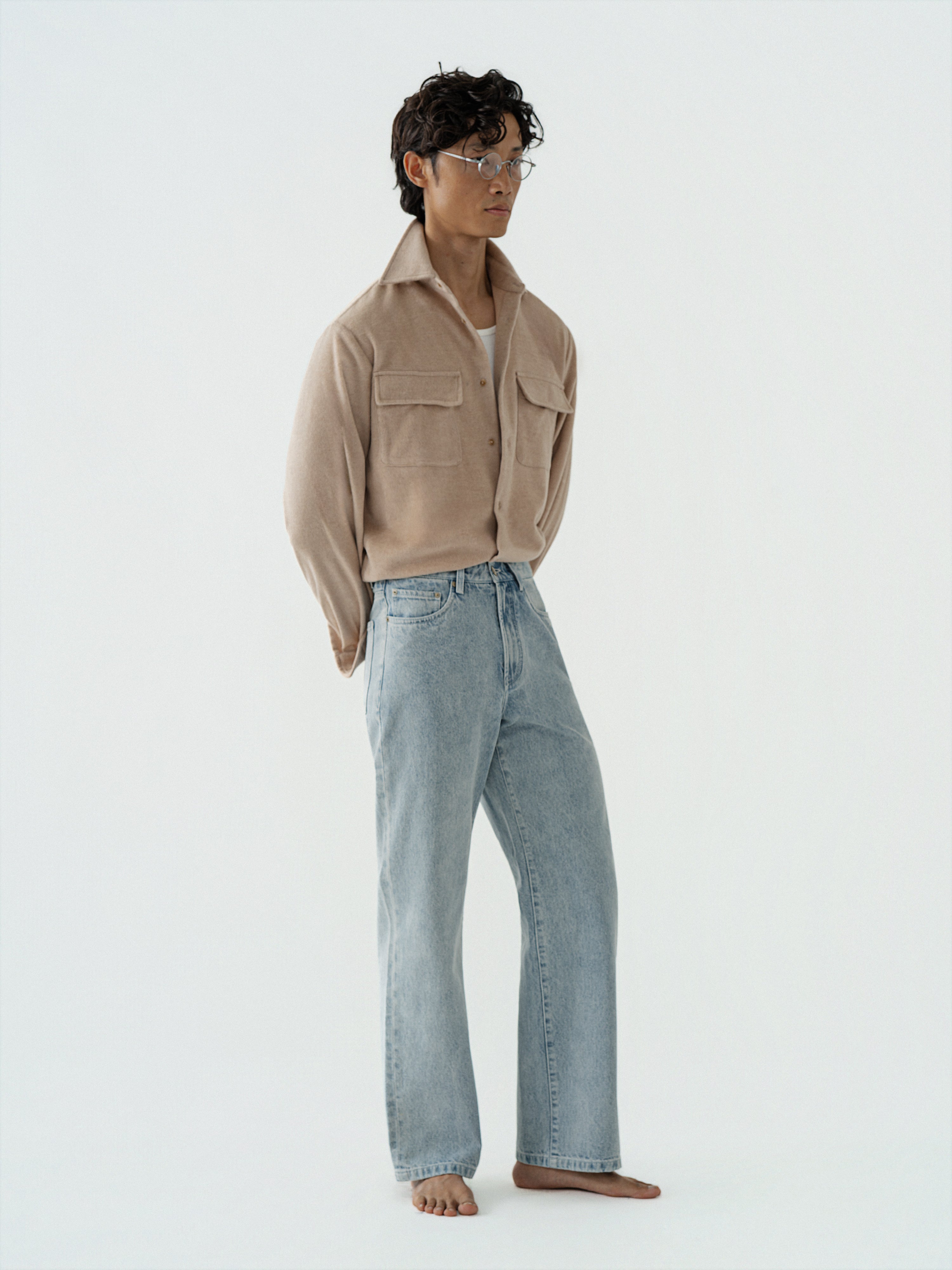 Light Blue Washed Denim Jeans