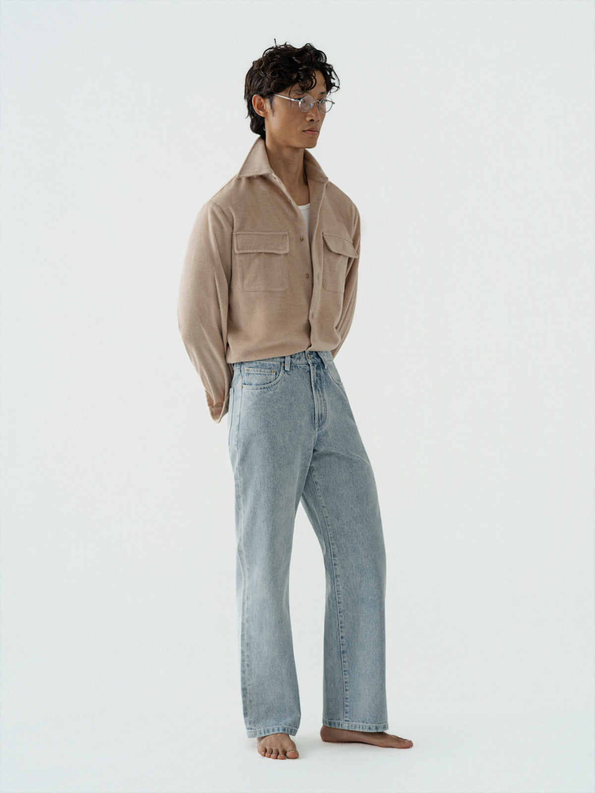 Light Blue Washed Denim Jeans