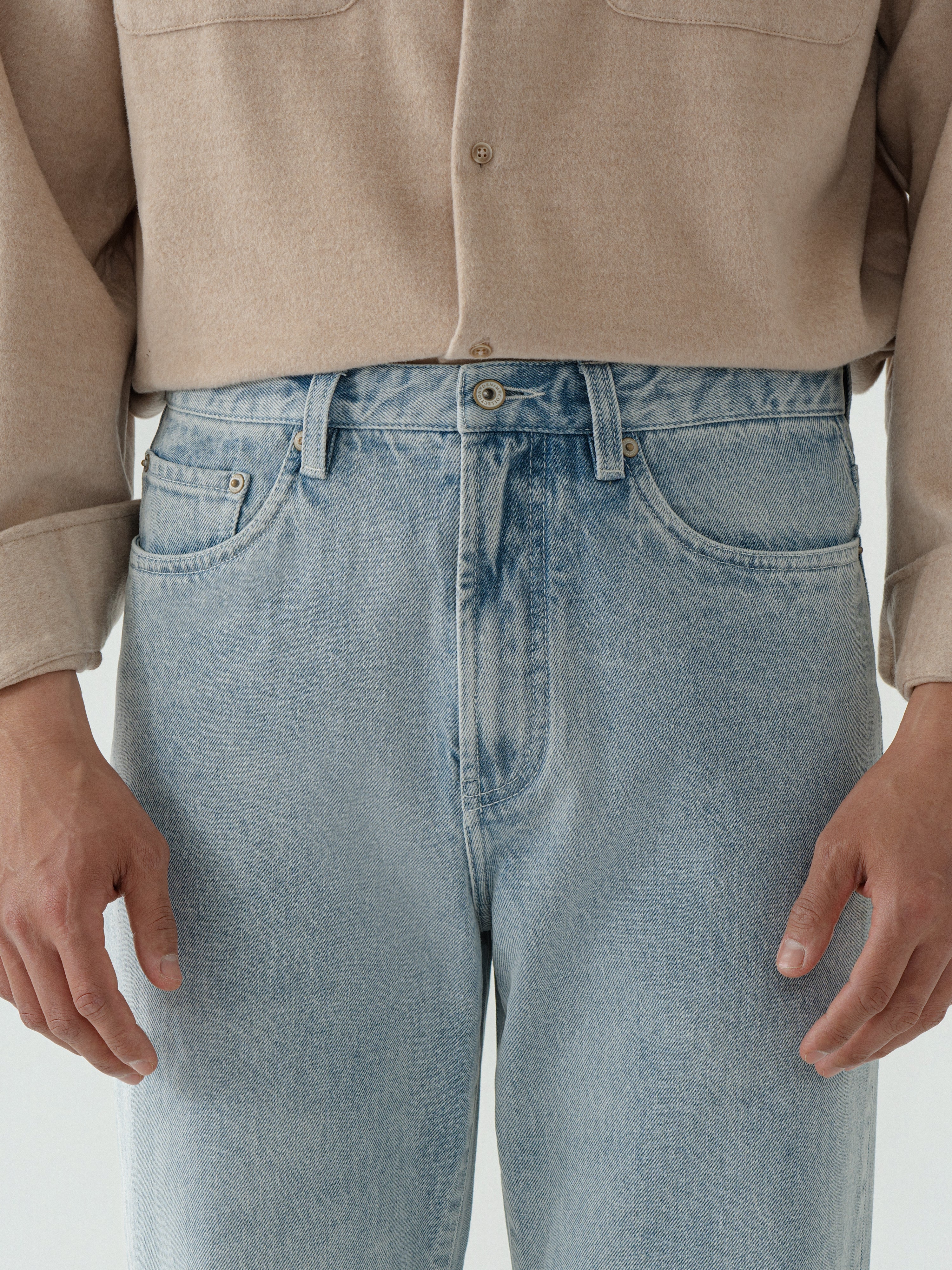 Light Blue Washed Denim Jeans