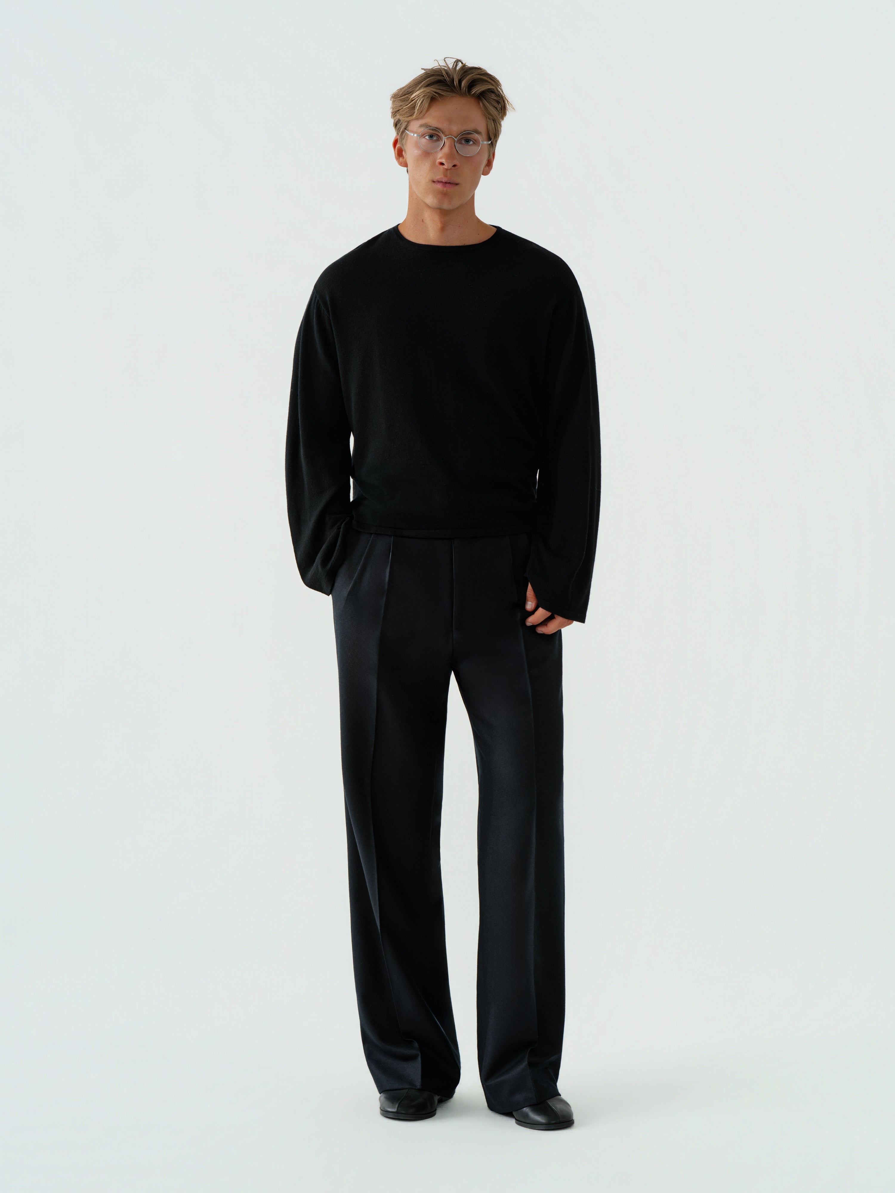 Black Wool 1-Ply Thermal