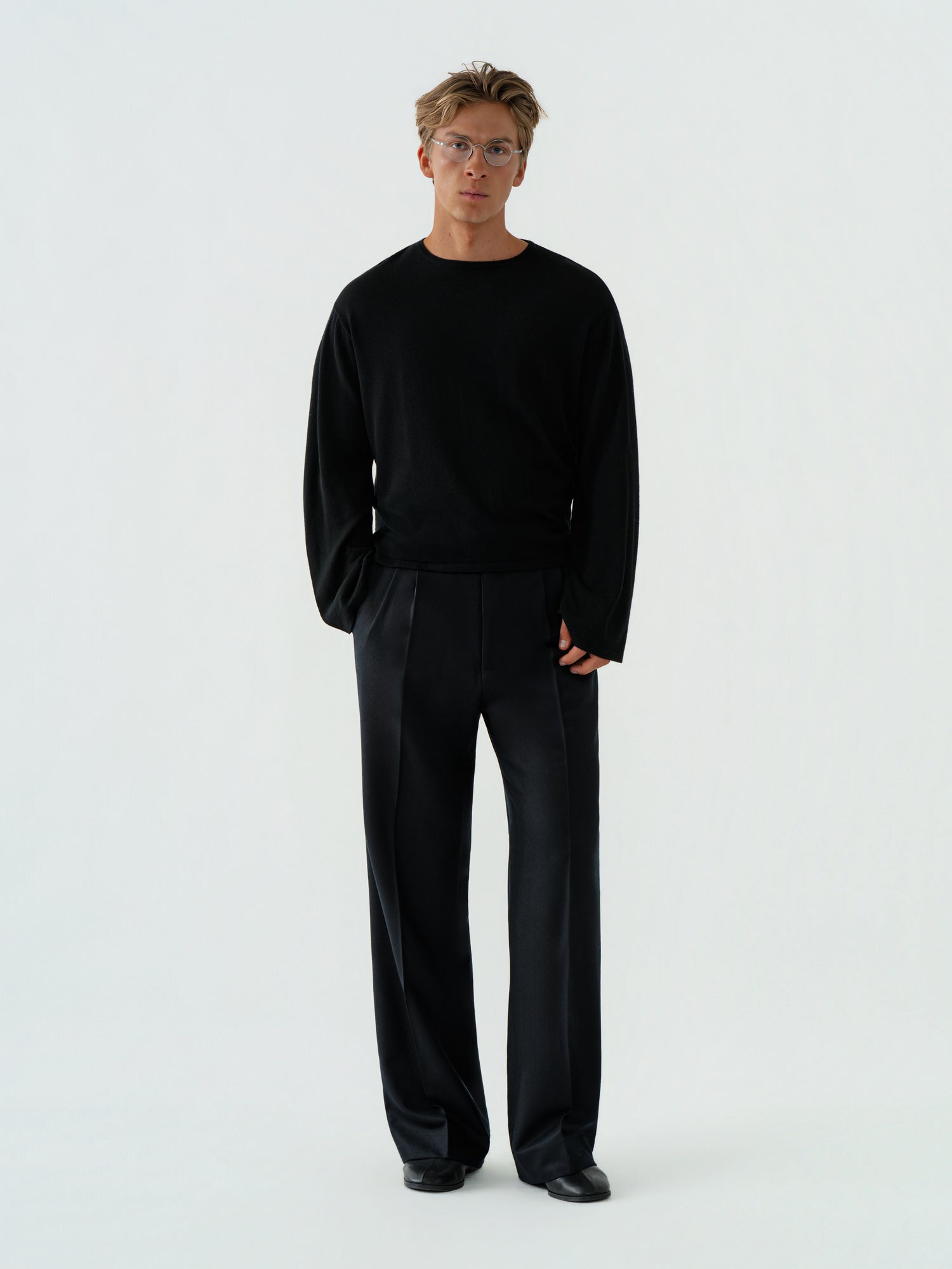 Black Wool 1-Ply Thermal