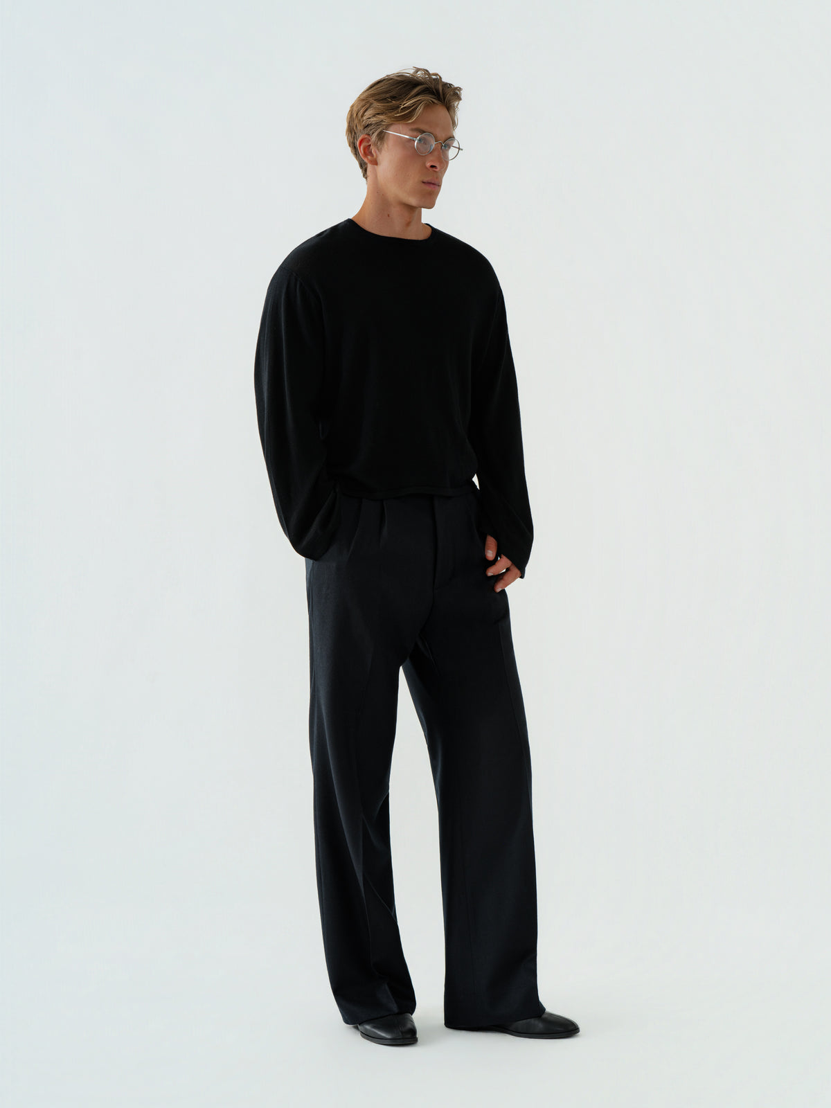 Black Wool 1-Ply Thermal